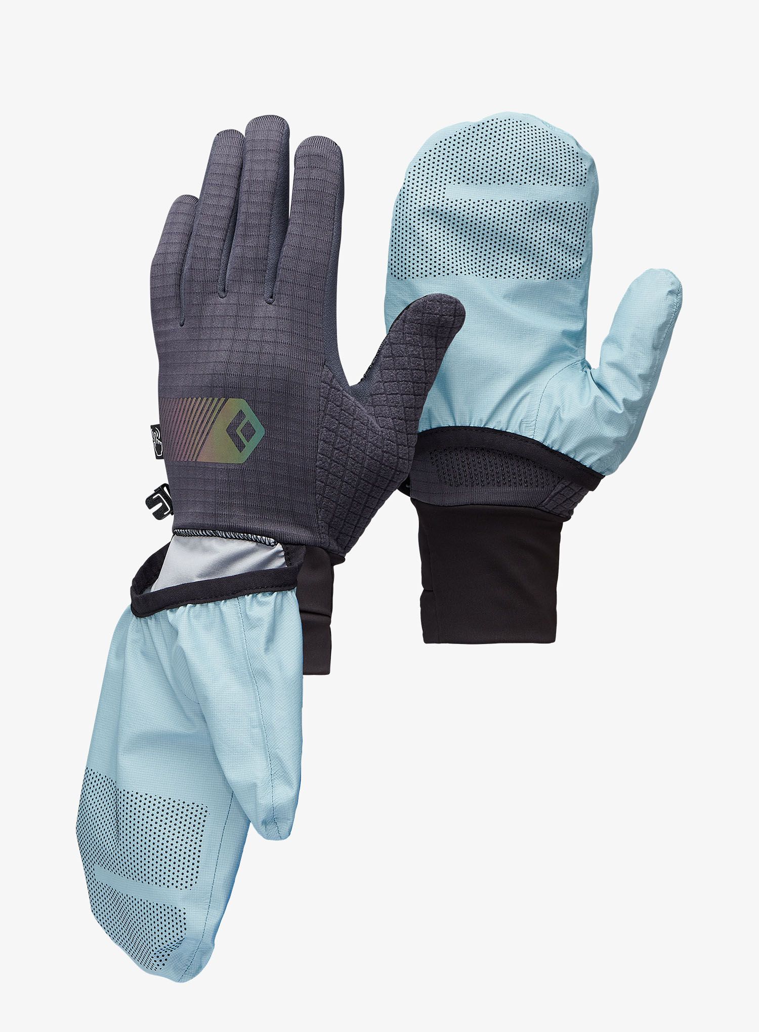 Rokavice Black Diamond Gridtech Storm Hood Gloves - carbon/glacier