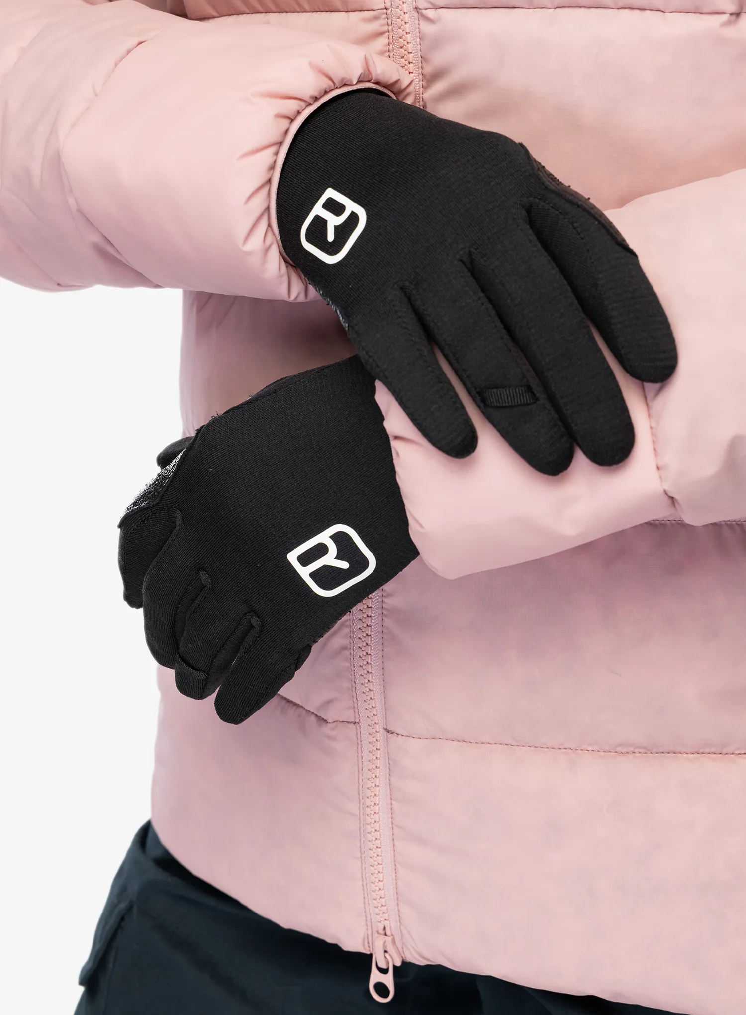 Ženske rokavice Ortovox Fleece Light Glove - black raven