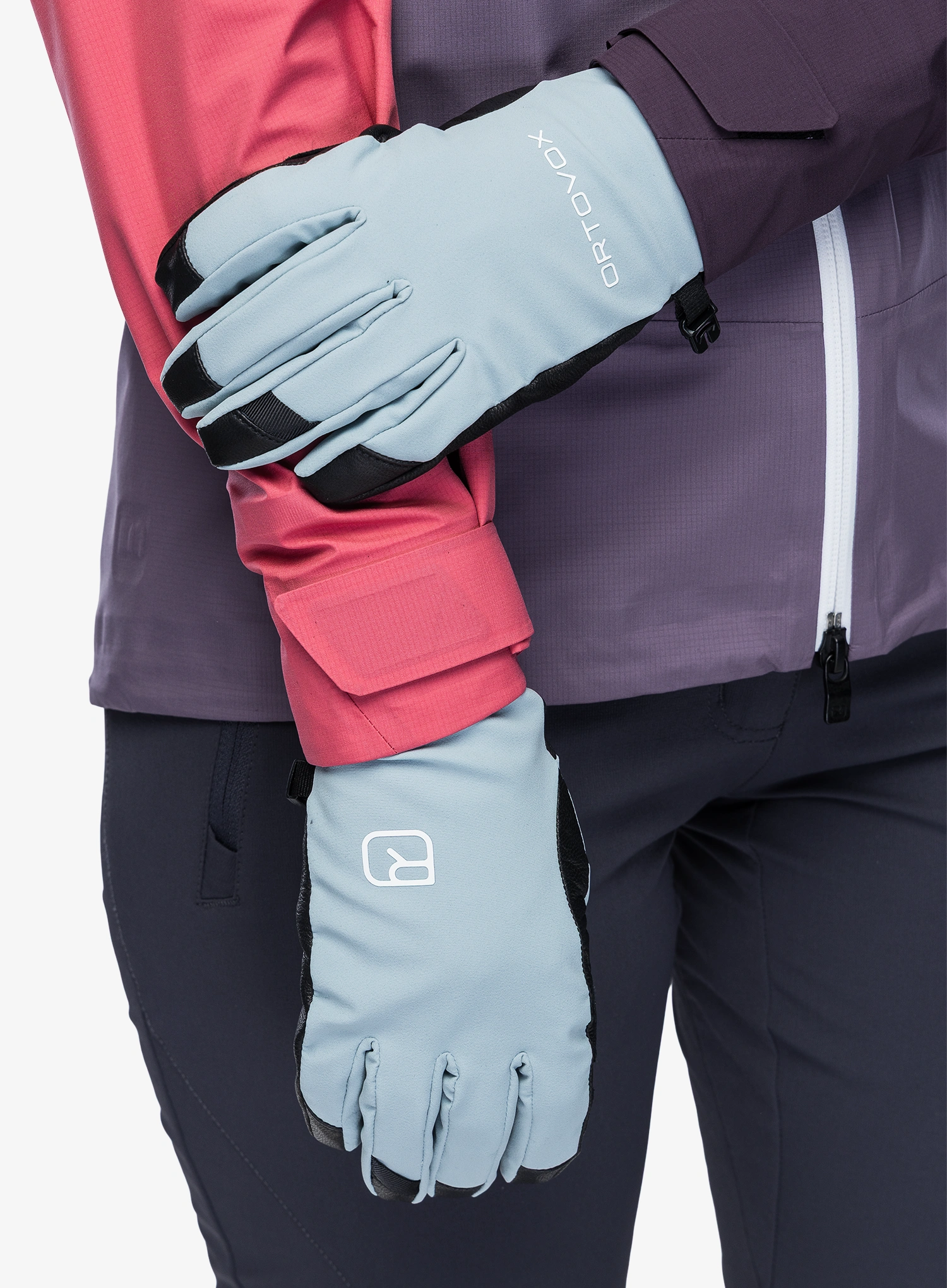 Ženske rokavice Ortovox Tour Glove - glacier grey