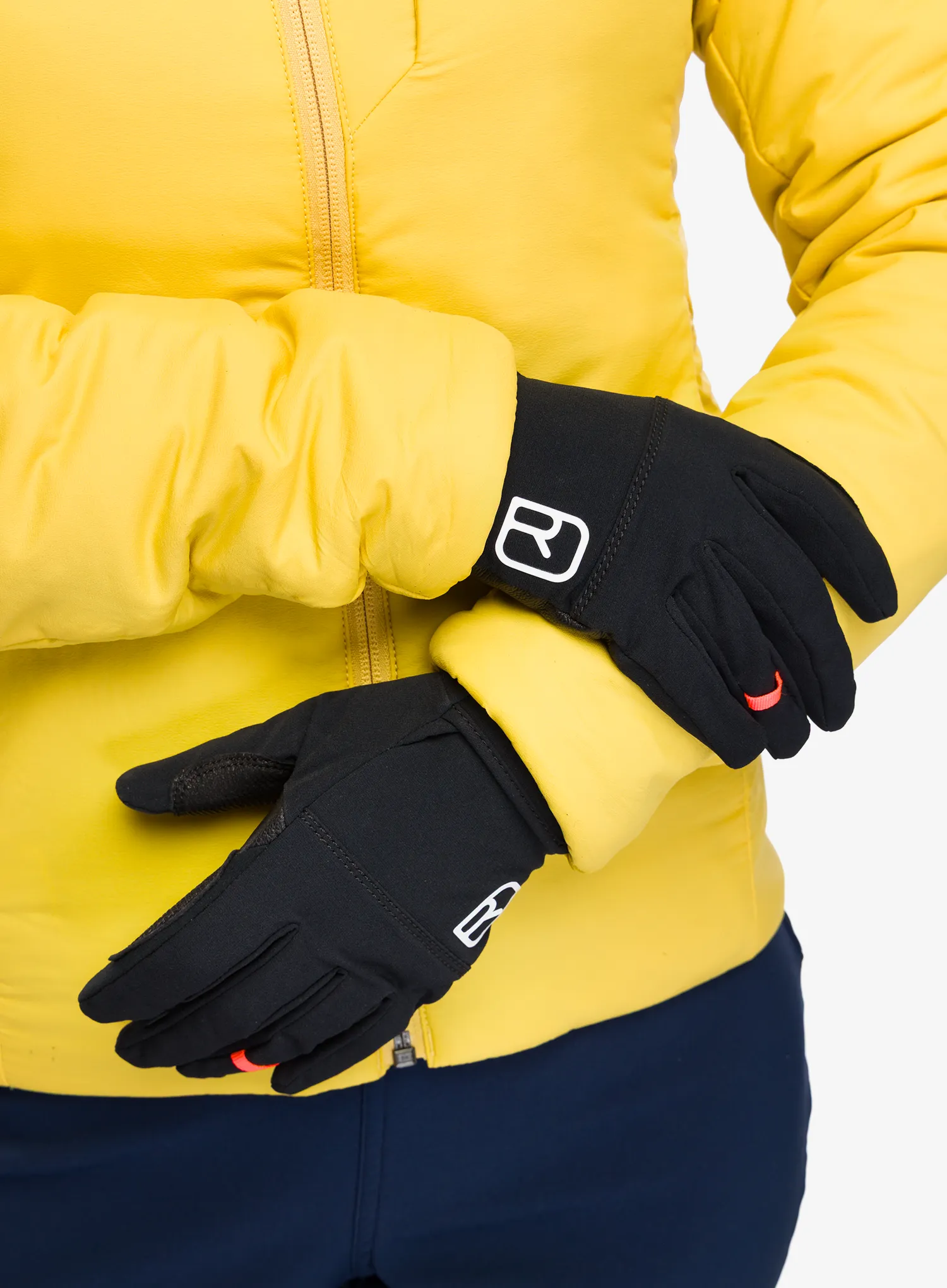 Ženske rokavice Ortovox Tour Light Glove - black raven