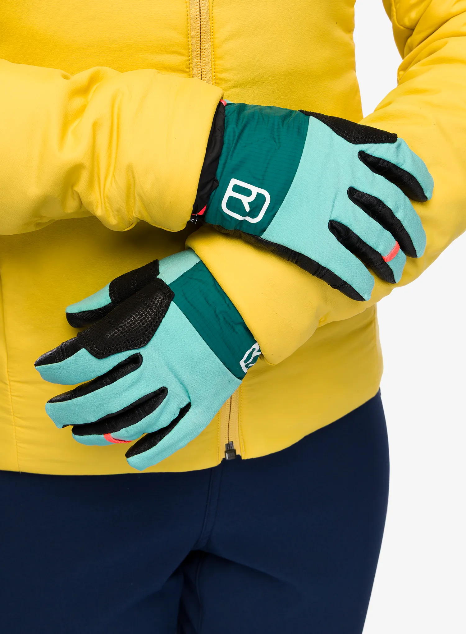 Ženske rokavice Ortovox Tour Pro Cover Glove - ice waterfall