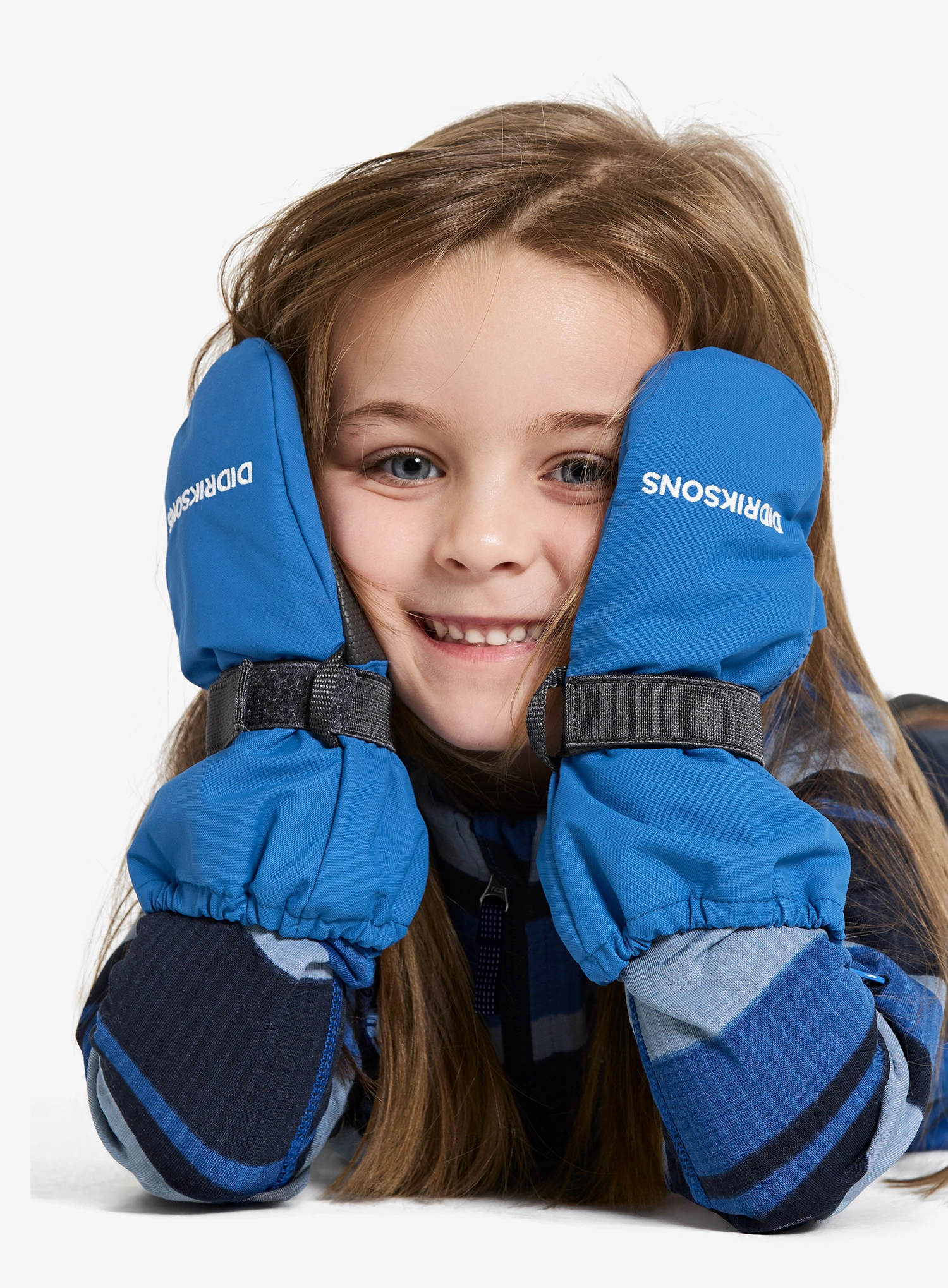 Otroške rokavice Didriksons Biggles Zip Mitten 8 - sapphire blue