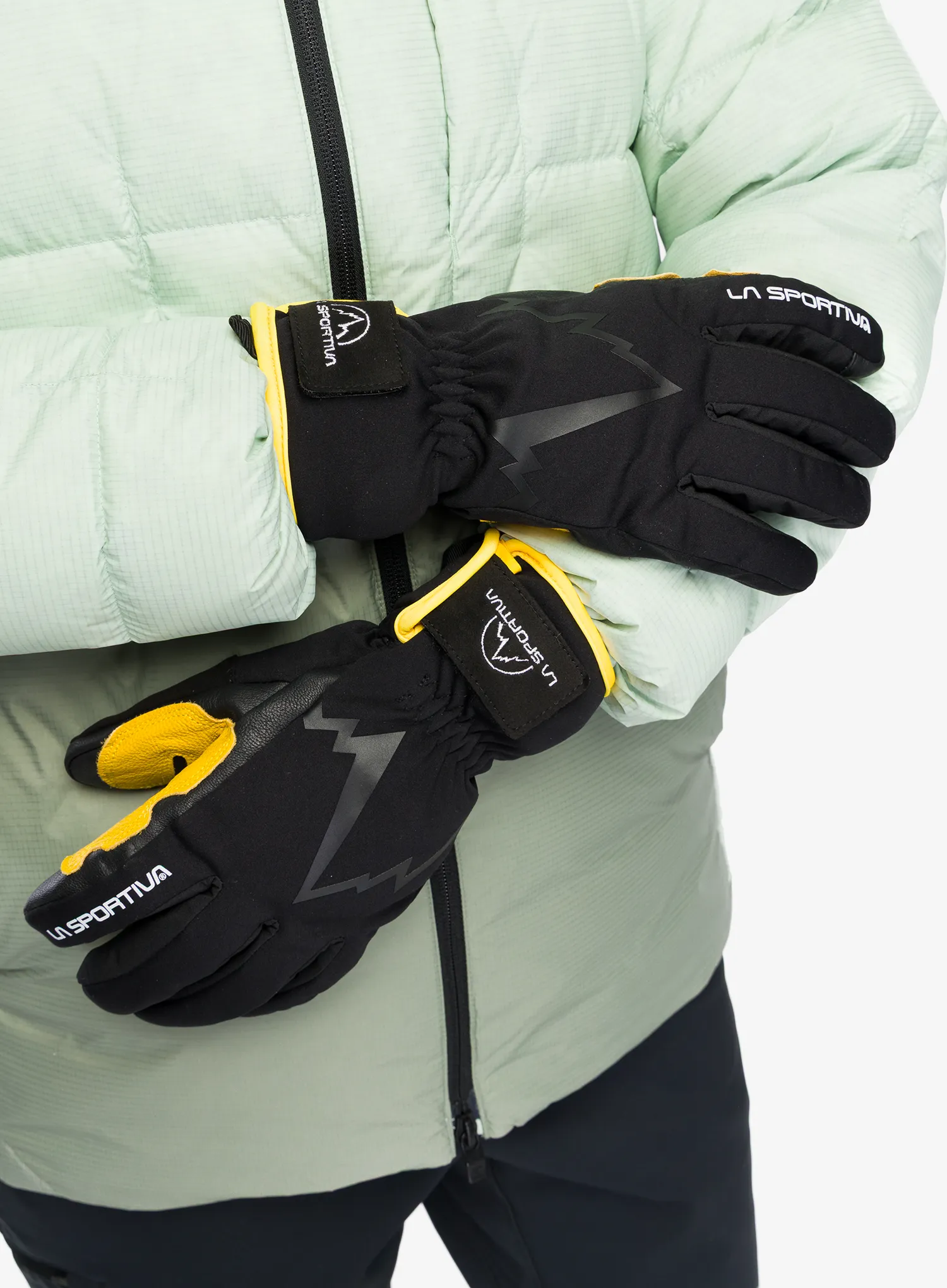 Rokavice La Sportiva Ski Touring Gloves - black/yellow