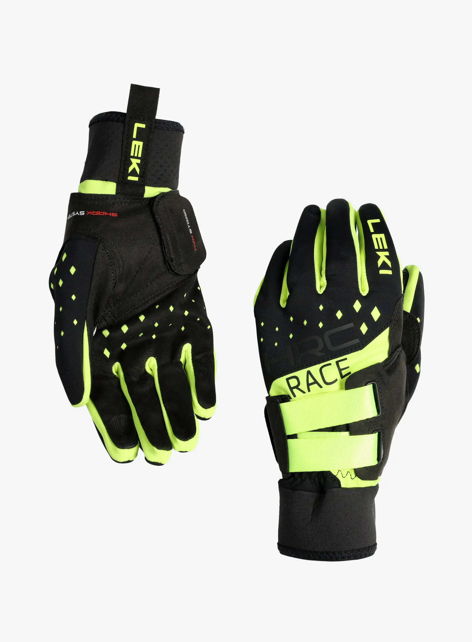 Rokavice Leki HRC Race Shark - black/neonyellow
