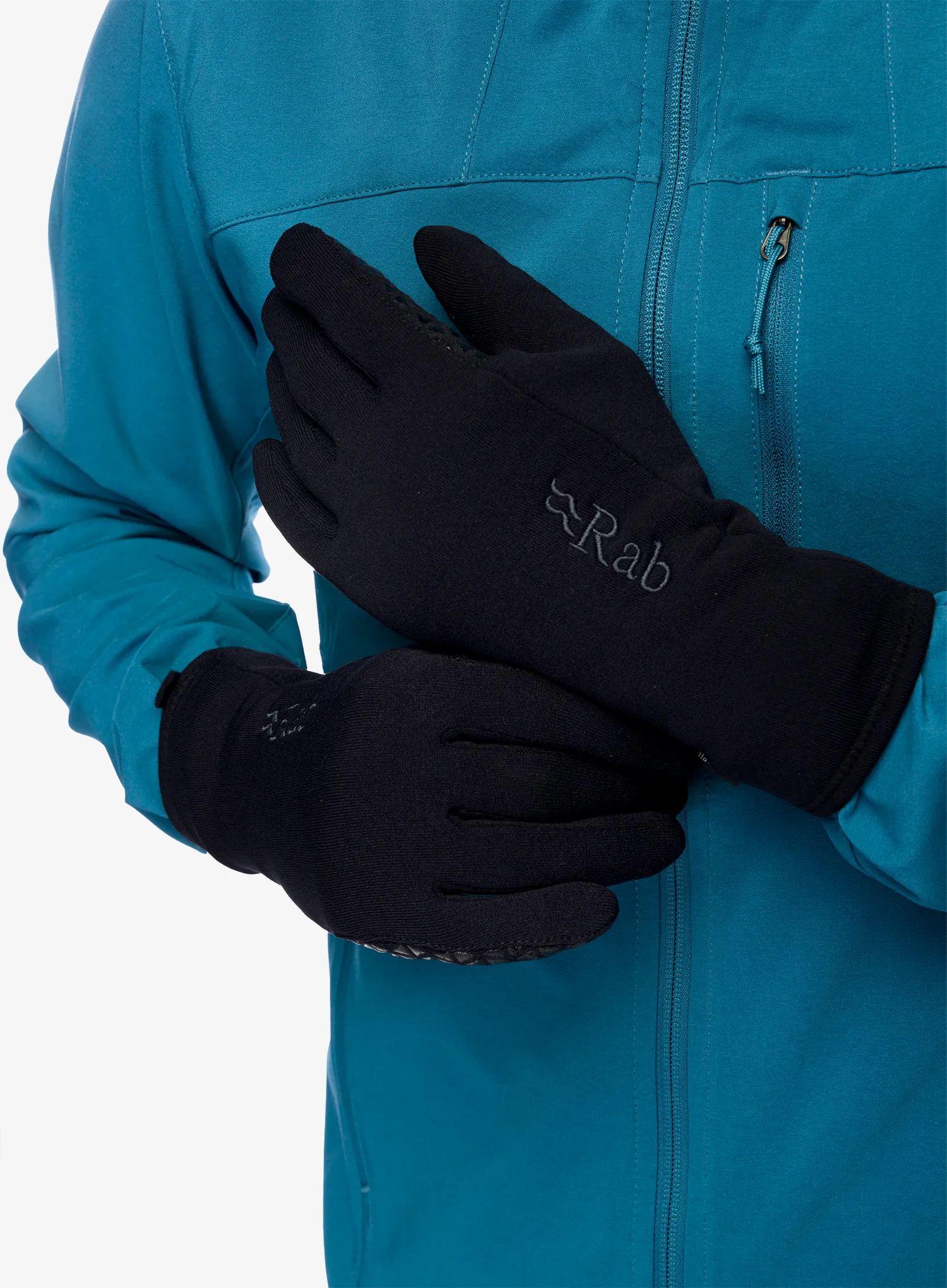 Rokavice Rab Power Stretch Contact Grip Glove - black