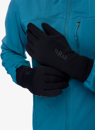 Rokavice Rab Power Stretch Contact Grip Glove - black