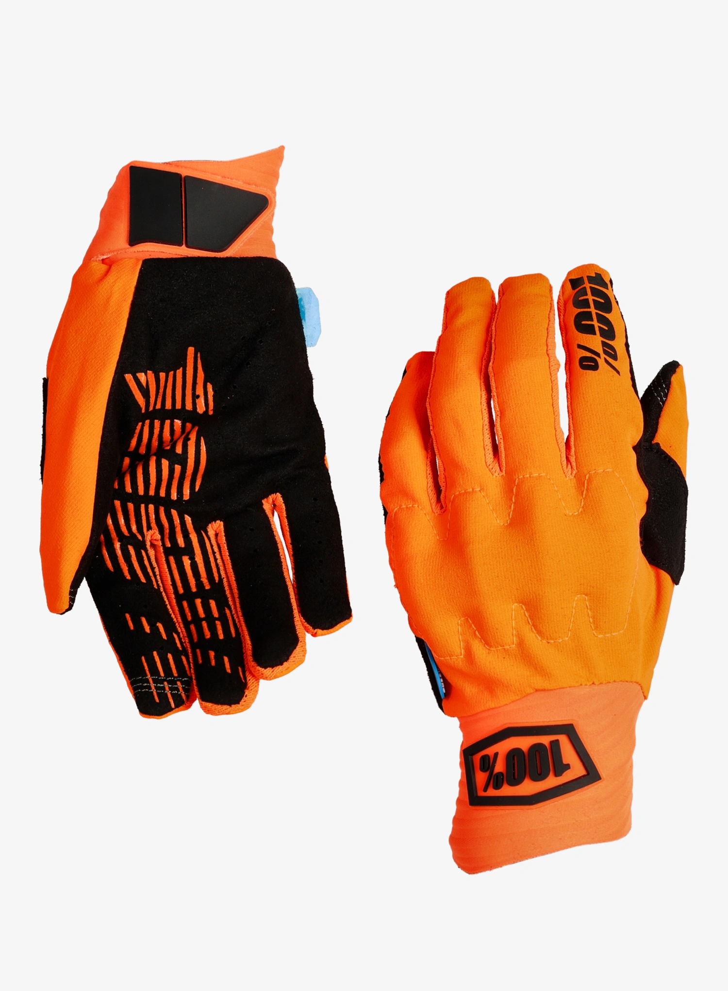 Kolesarske rokavice 100% Cognito Smart Shock - fluo orange
