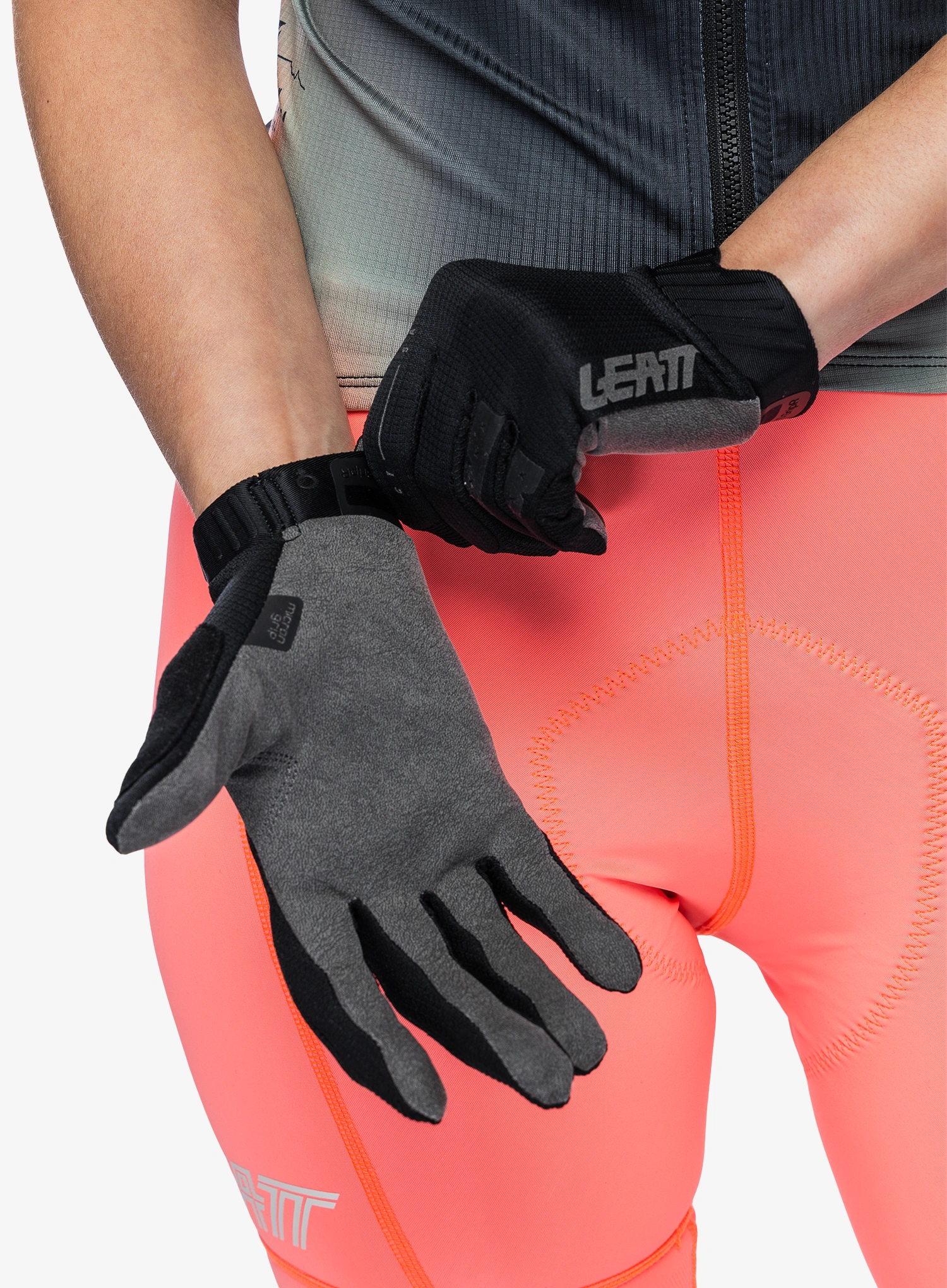 Ženske kolesarske rokavice Leatt Glove MTB 1.0 GripR - stealth