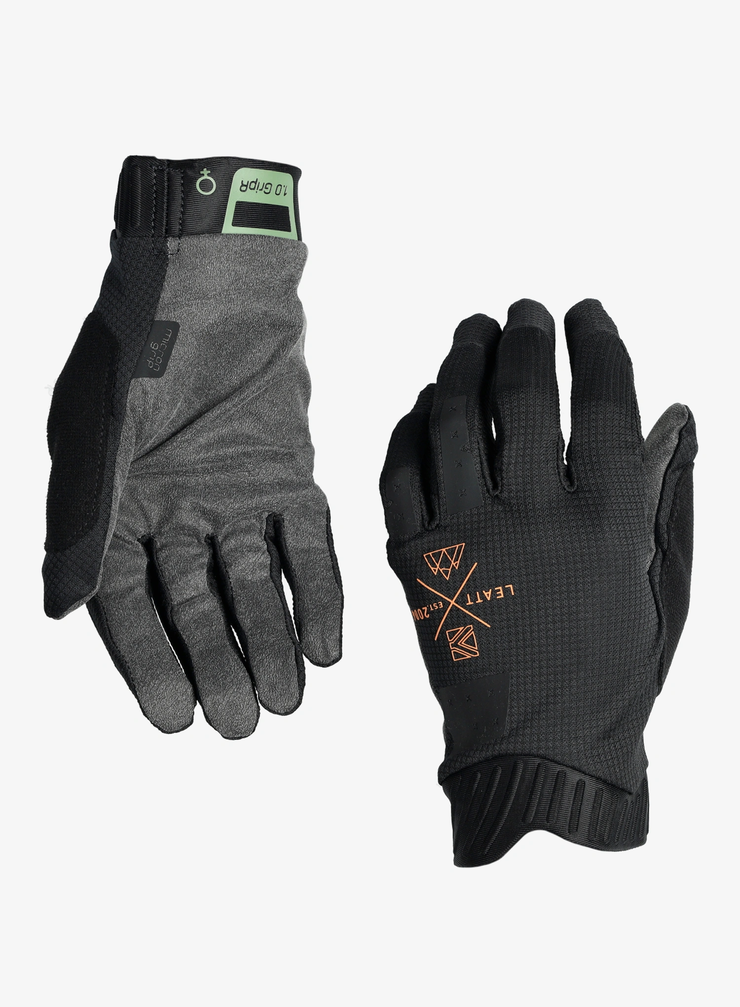 Ženske kolesarske rokavice Leatt Glove MTB 1.0 GripR - stealth/stealth