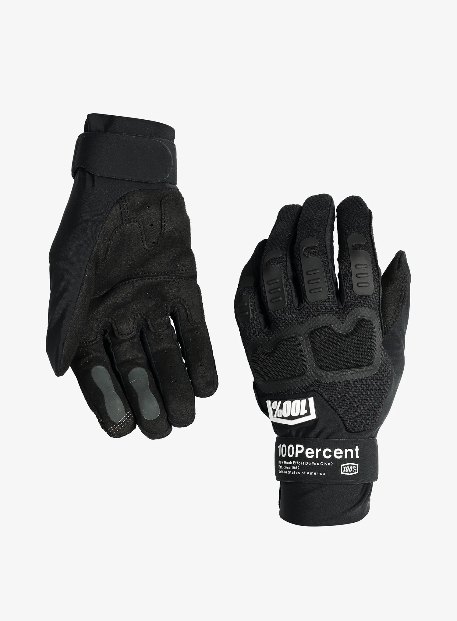 Kolesarske rokavice dolge 100% Langdale Gloves - black