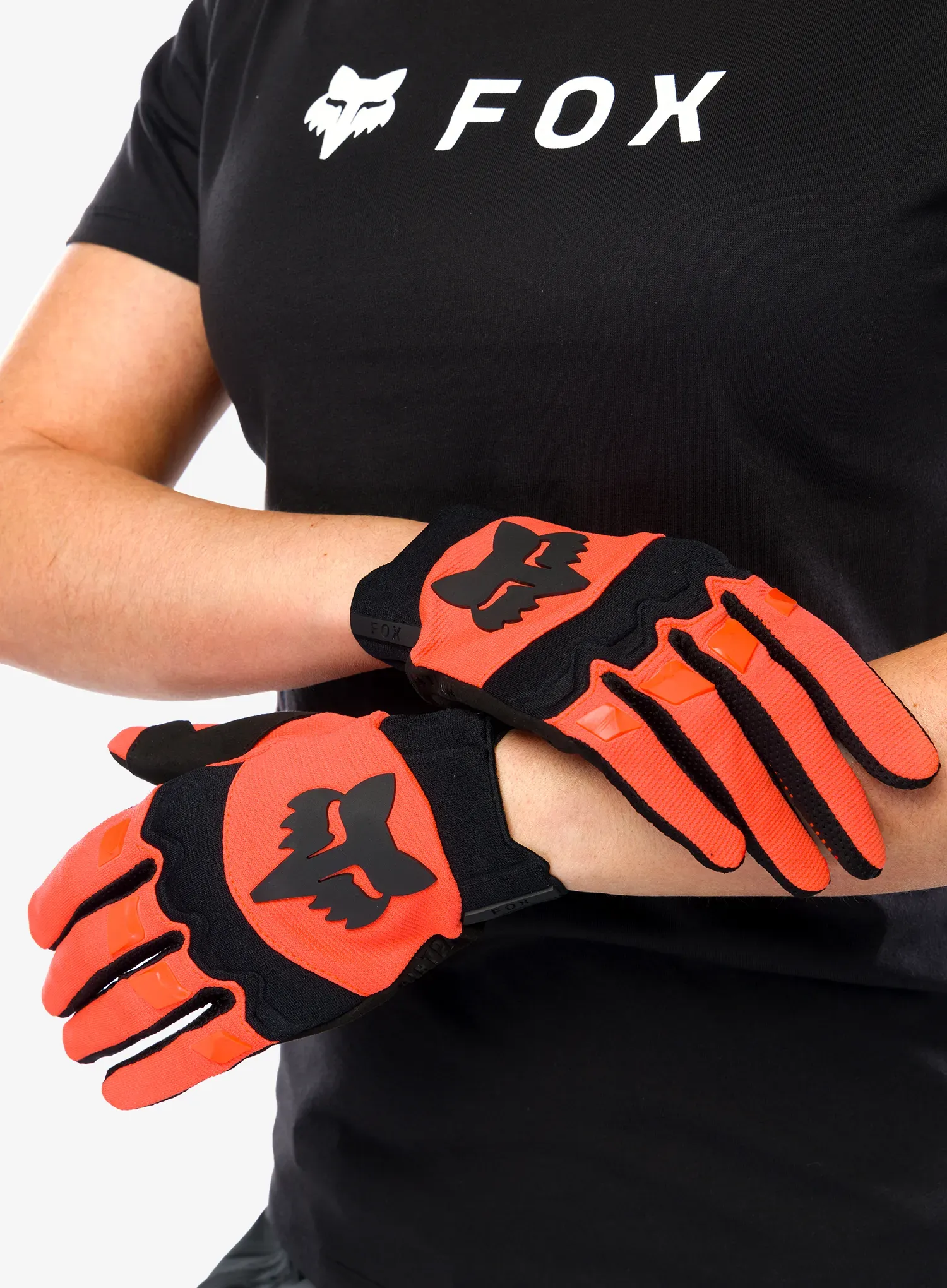 Kolesarske rokavice Fox Dirtpaw Glove - fluo orange