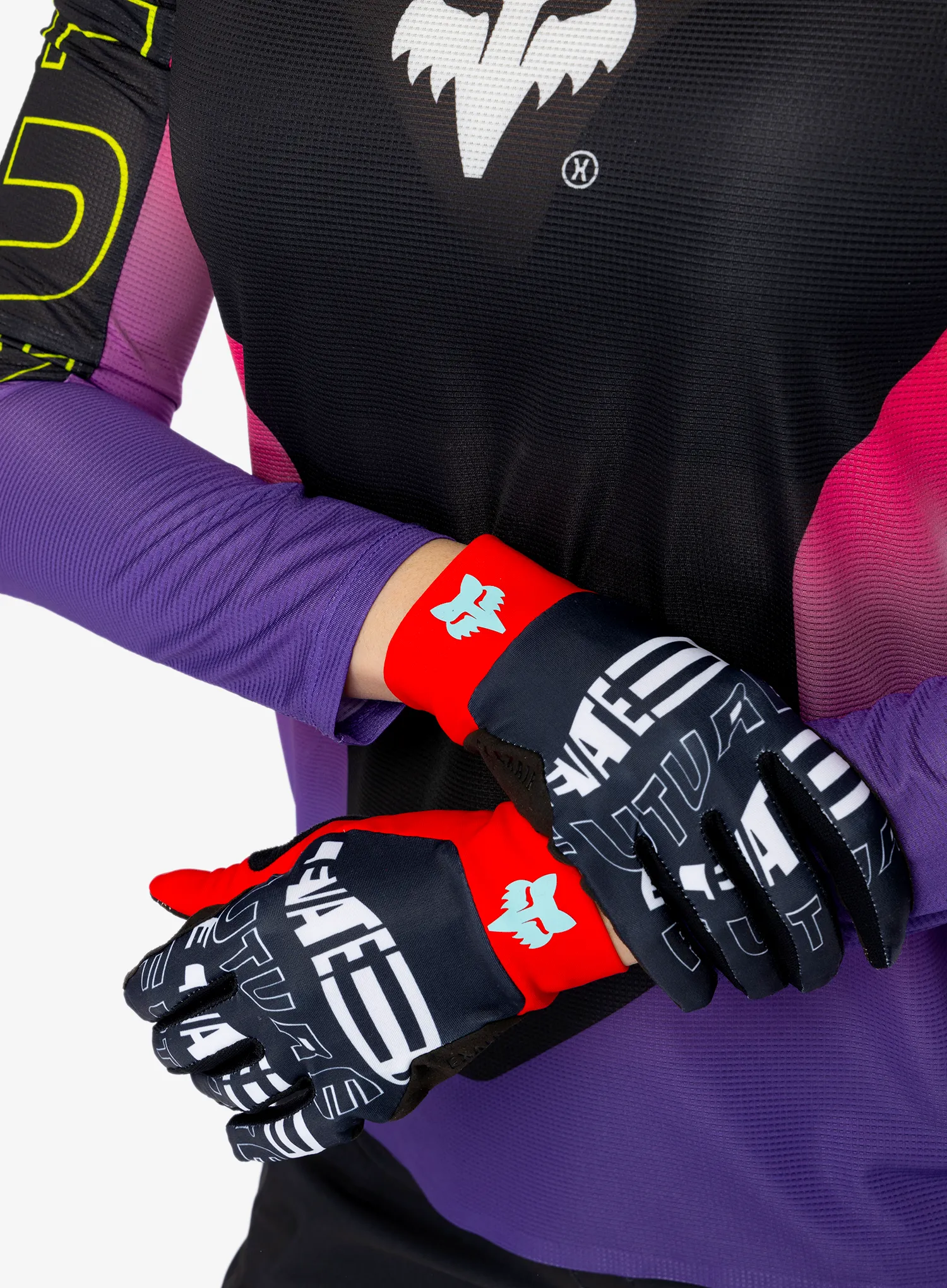 Kolesarske rokavice Fox Flexair Glove Elevated - midnight