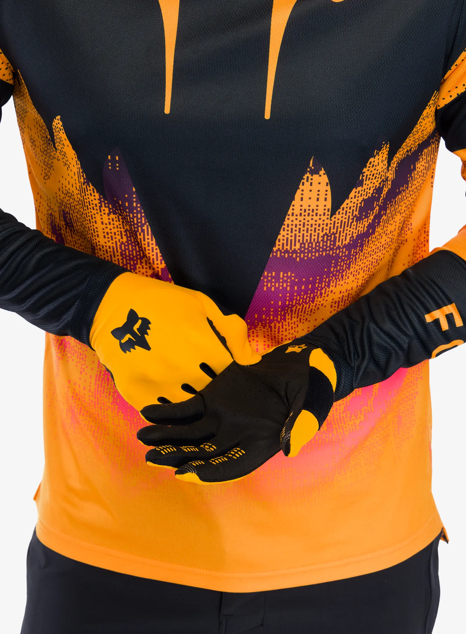 Kolesarske rokavice Fox Flexair Glove - tangerine