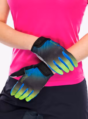 Kolesarske rokavice Karpos Federia Glove - indigo b/black/green fluo