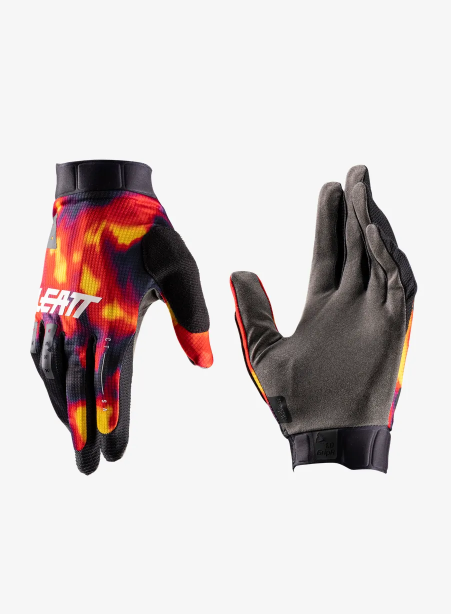 Kolesarske rokavice Leatt Glove MTB 1.0 GripR - heatmap red