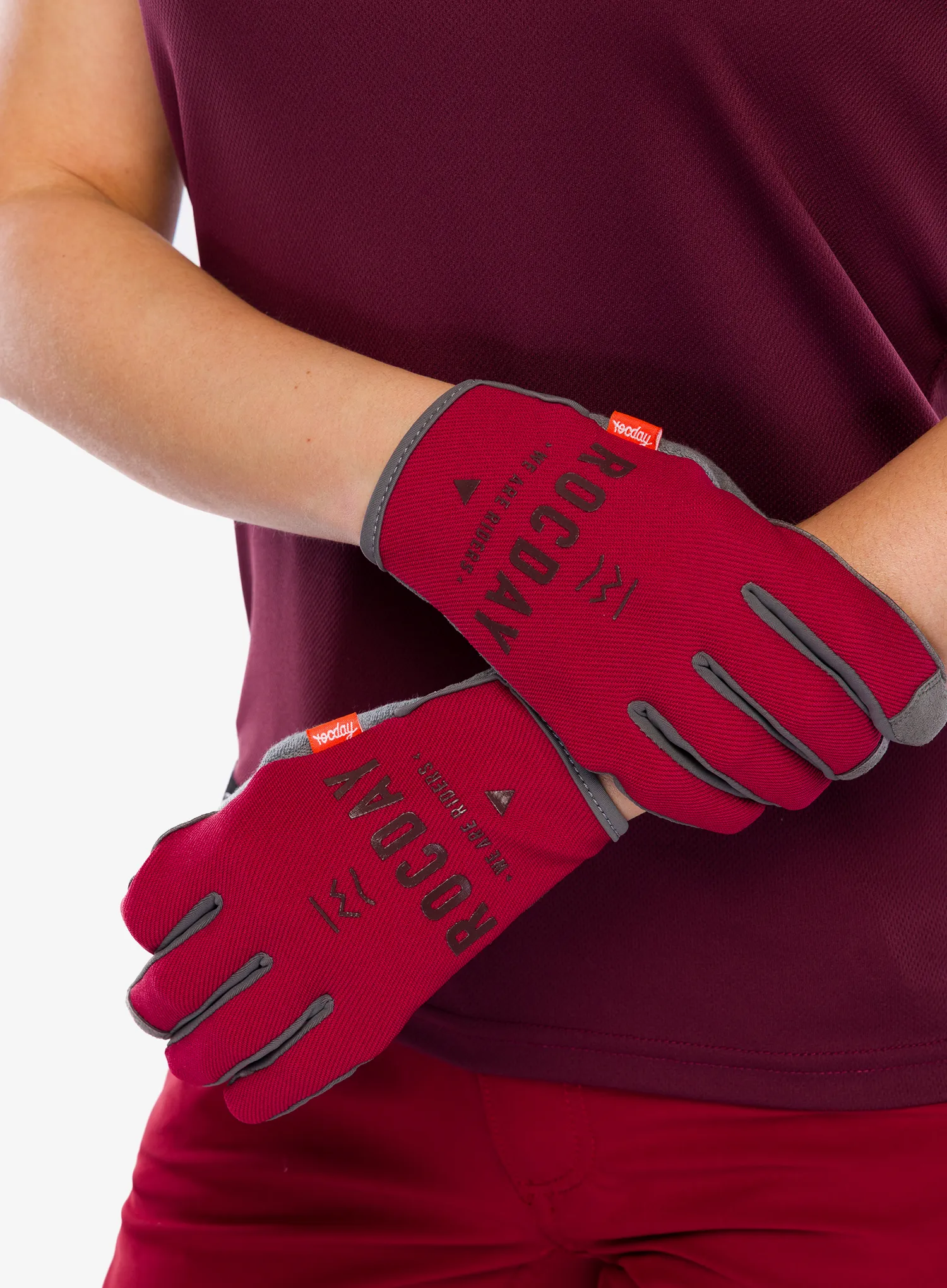 Kolesarske rokavice Rocday Element - red