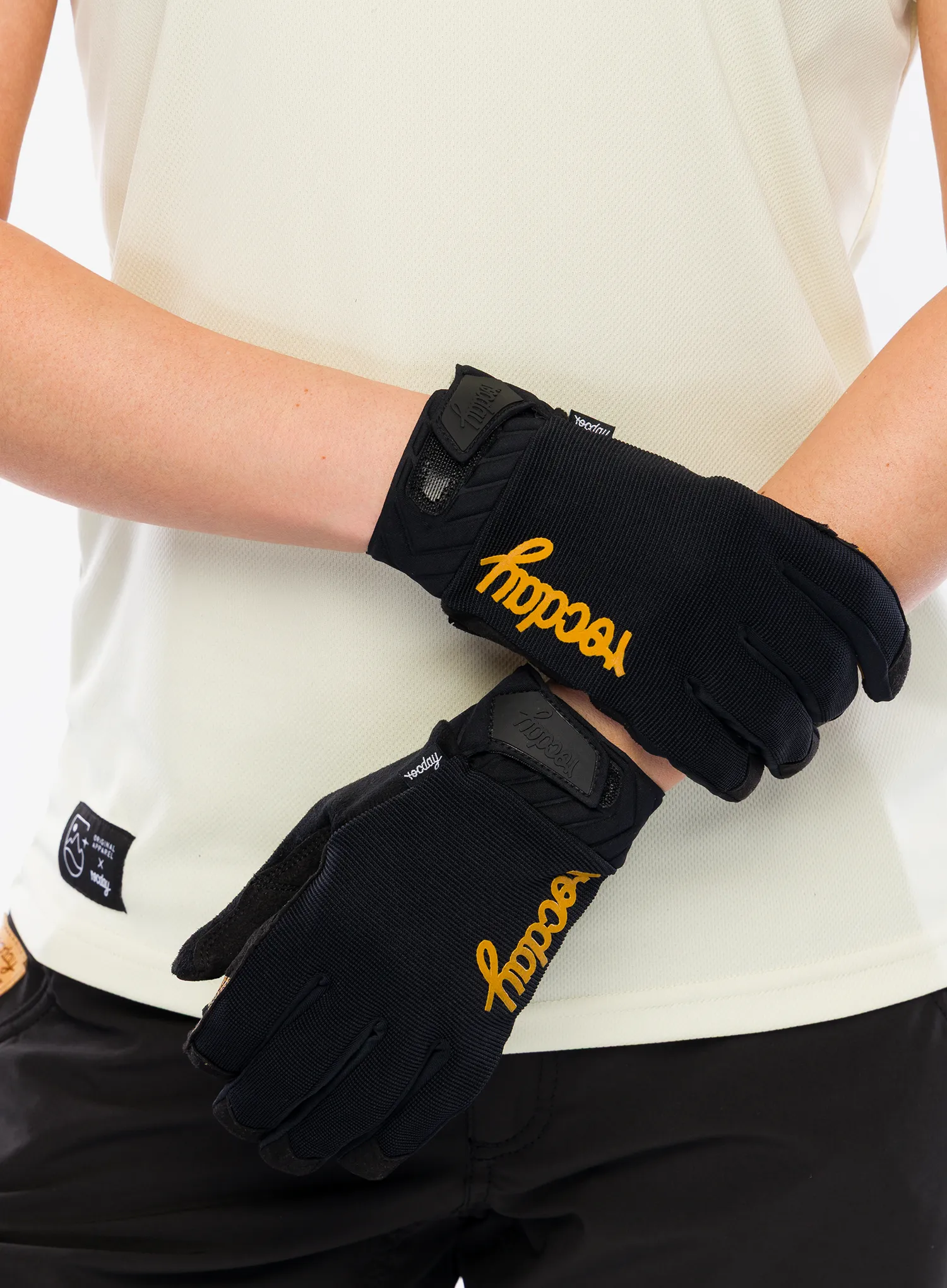 Kolesarske rokavice Rocday Evo Race - black/yellow