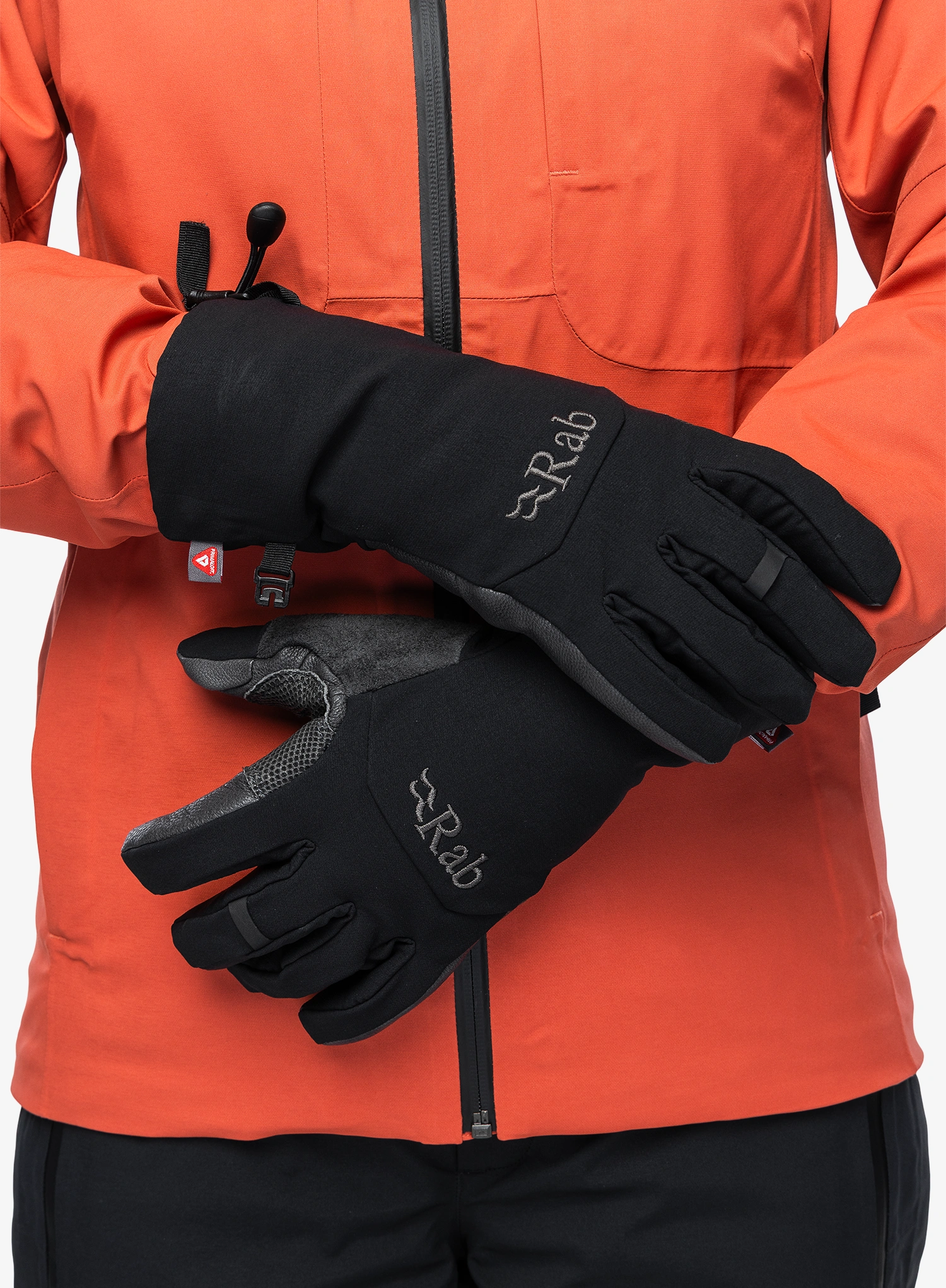 Ženske softshell rokavice Rab Baltoro Gloves - black/black