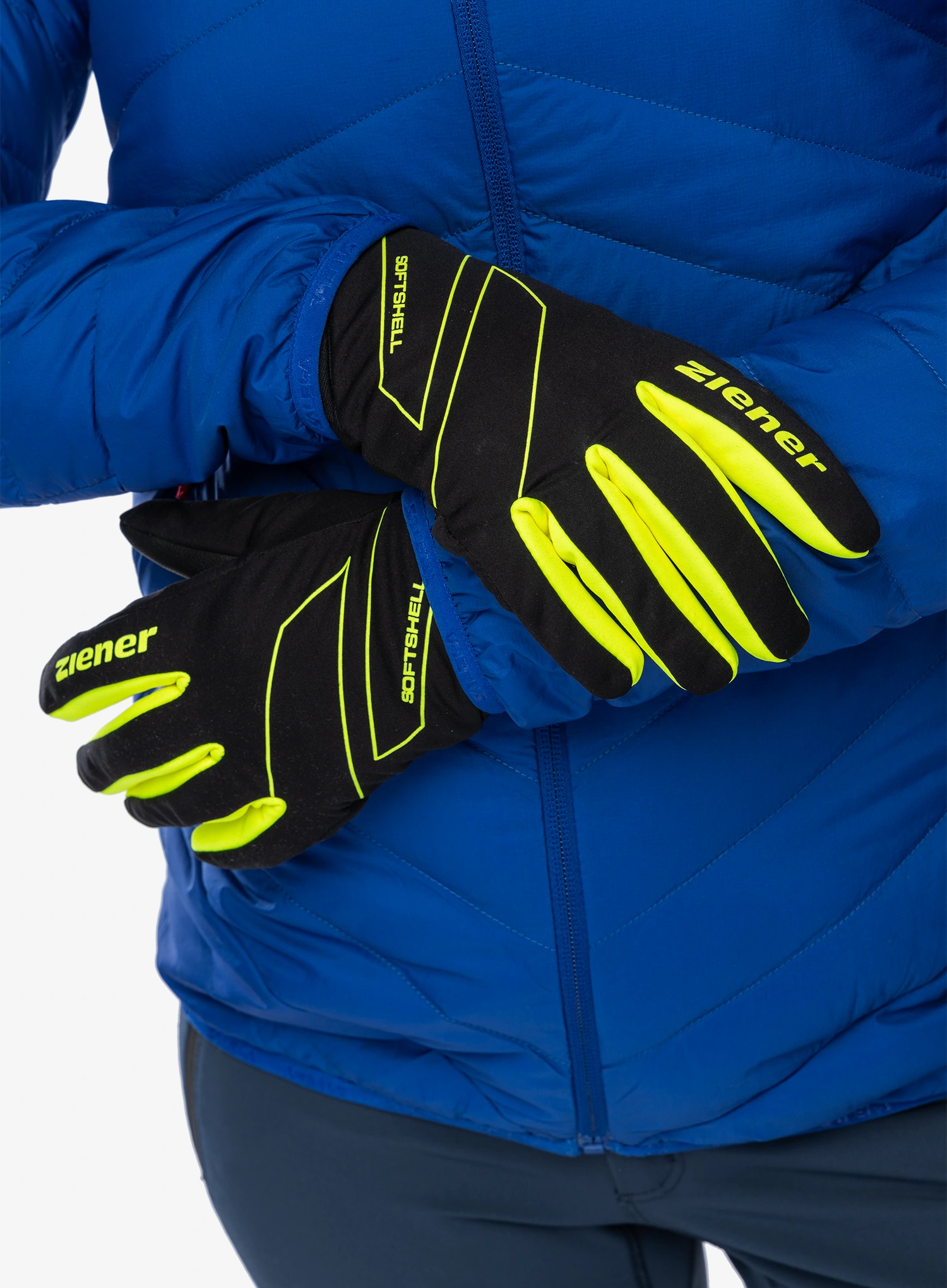 Softshell rokavice Ziener Ilion AS - poison yellow