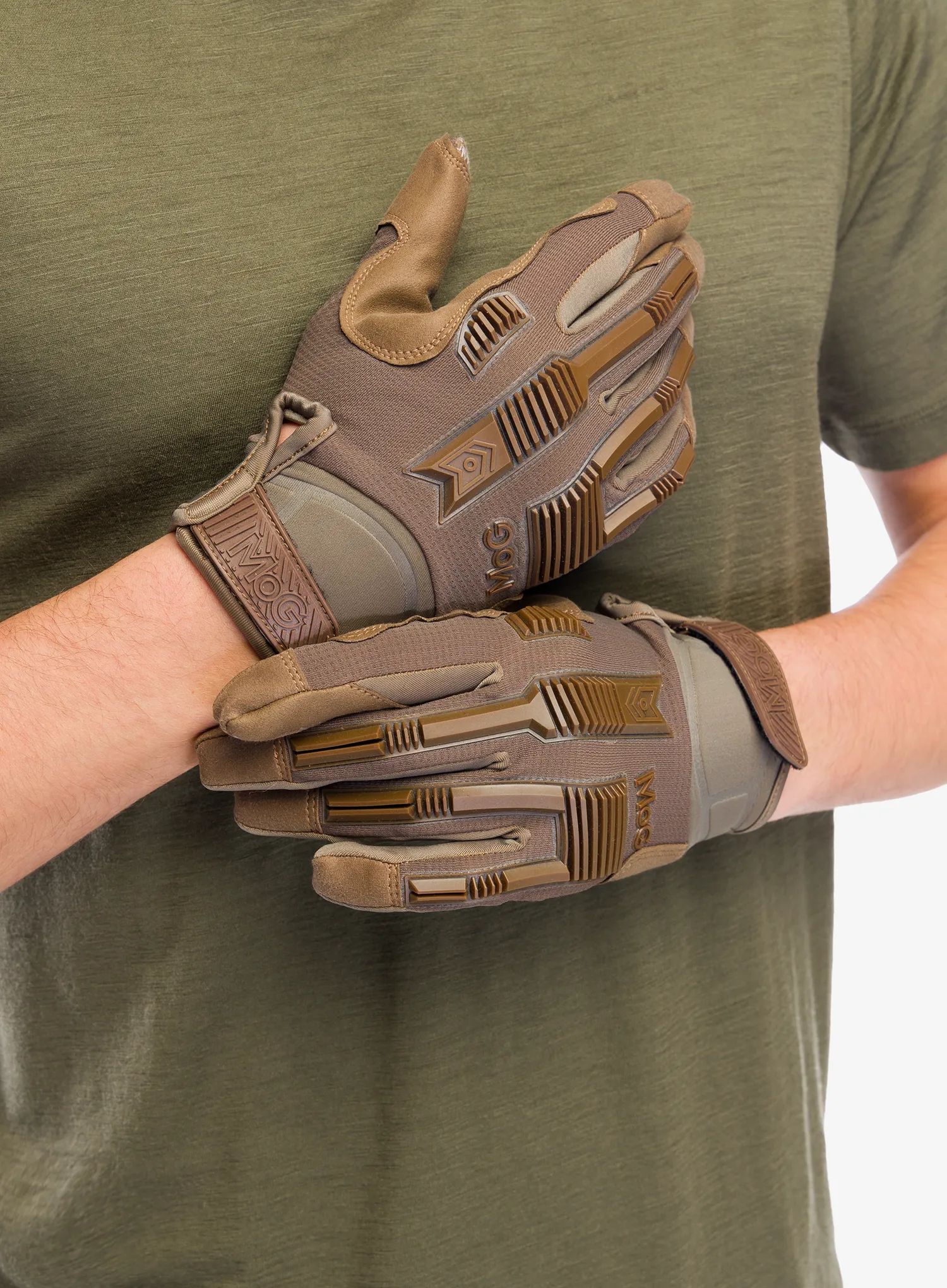 Taktične rokavice MoG Target High Abrasion ErgoShield - coyote brown