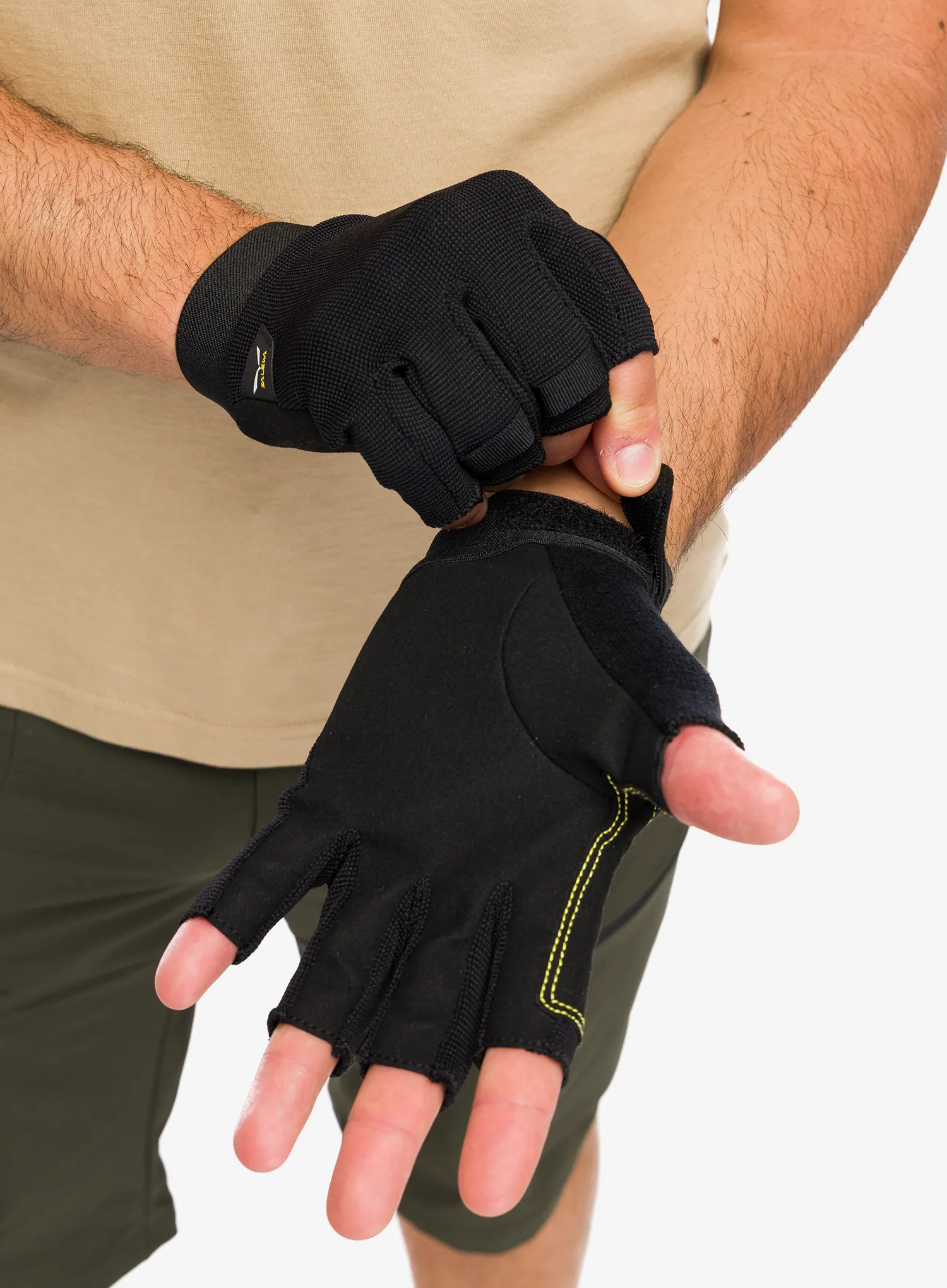 Rokavice za ferate Salewa Via Ferrata DST Gloves - black out