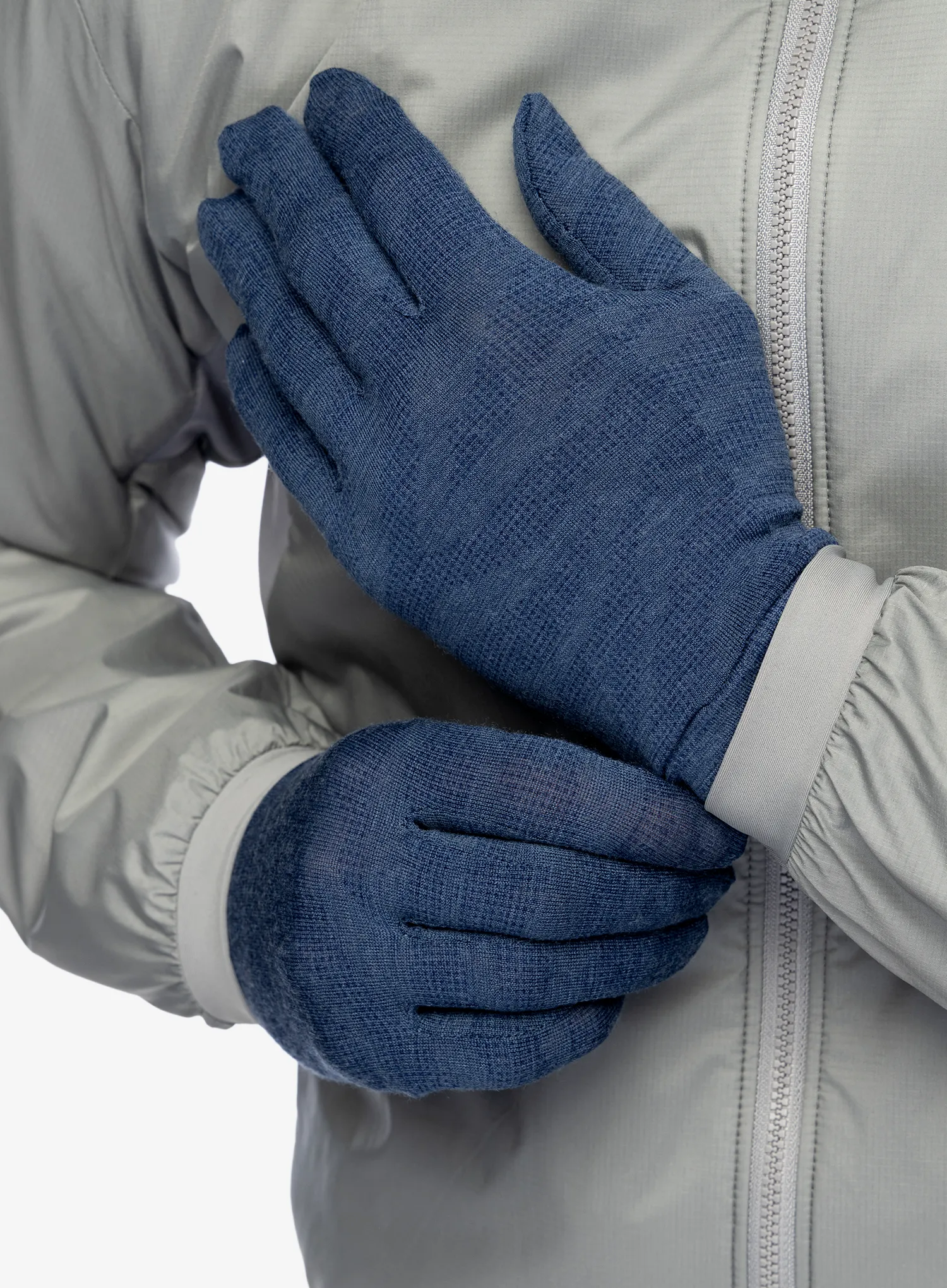Volnene rokavice Salewa Cristallo Liner Gloves - crevasse dark denim
