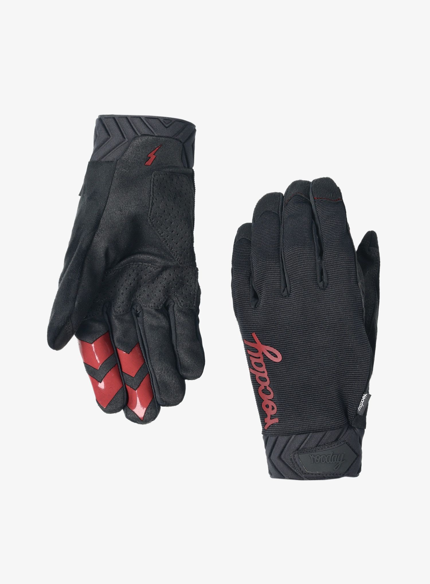 Kolesarske rokavice Rocday Evo Race - black/red