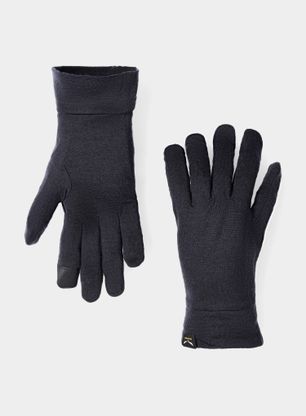 Volnene rokavice Salewa Cristallo Liner Gloves - black out