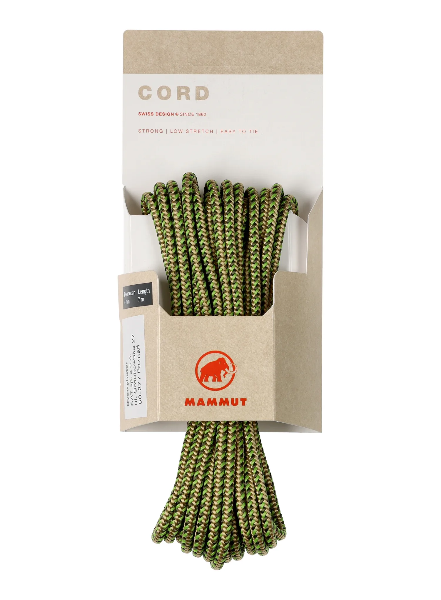 Pomožna vrv Mammut 4.0 Cord POS 7 m - green/green