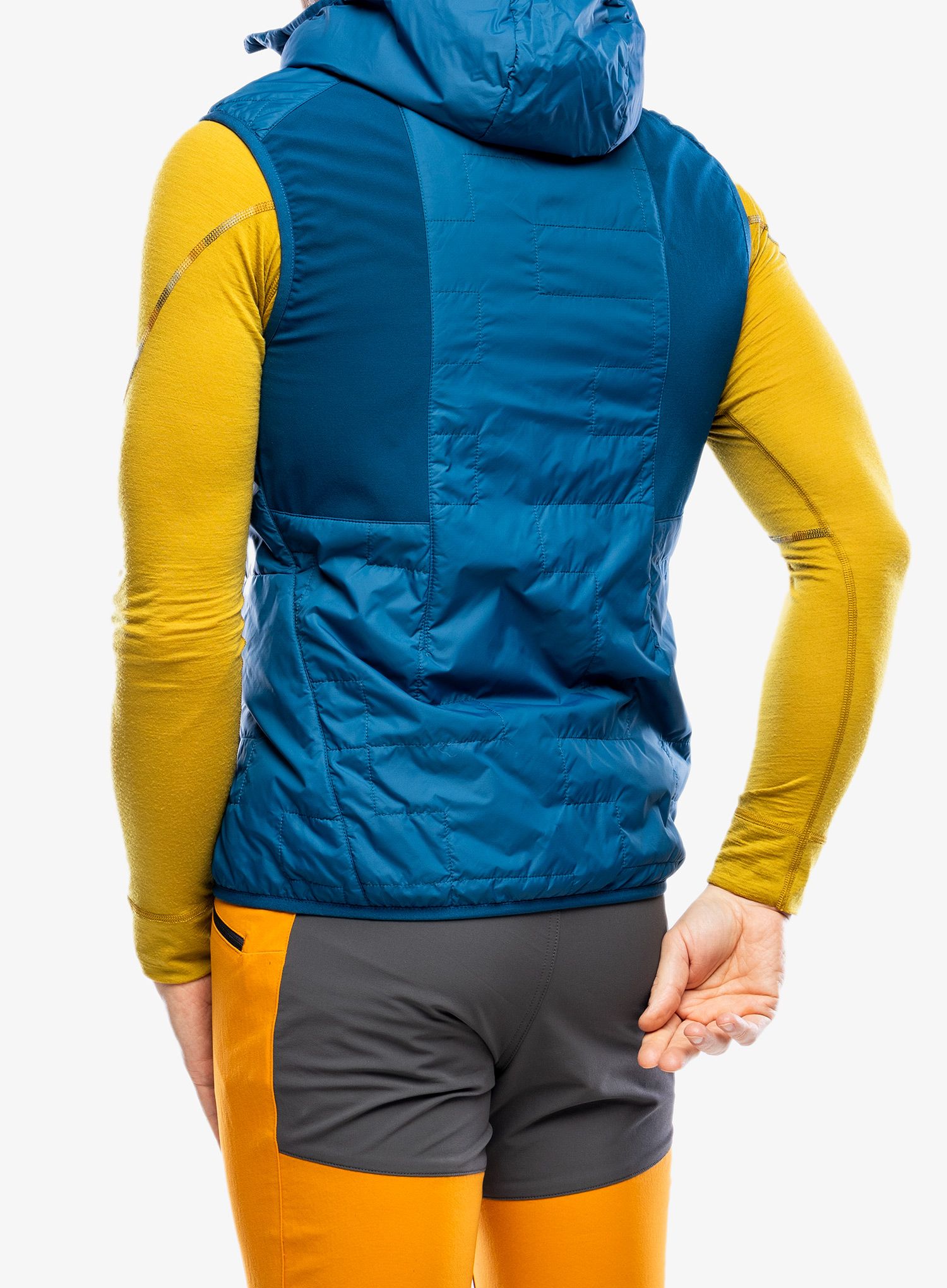 Podložen brezrokavnik Ortovox Swisswool Piz Boe Vest - petrol blue