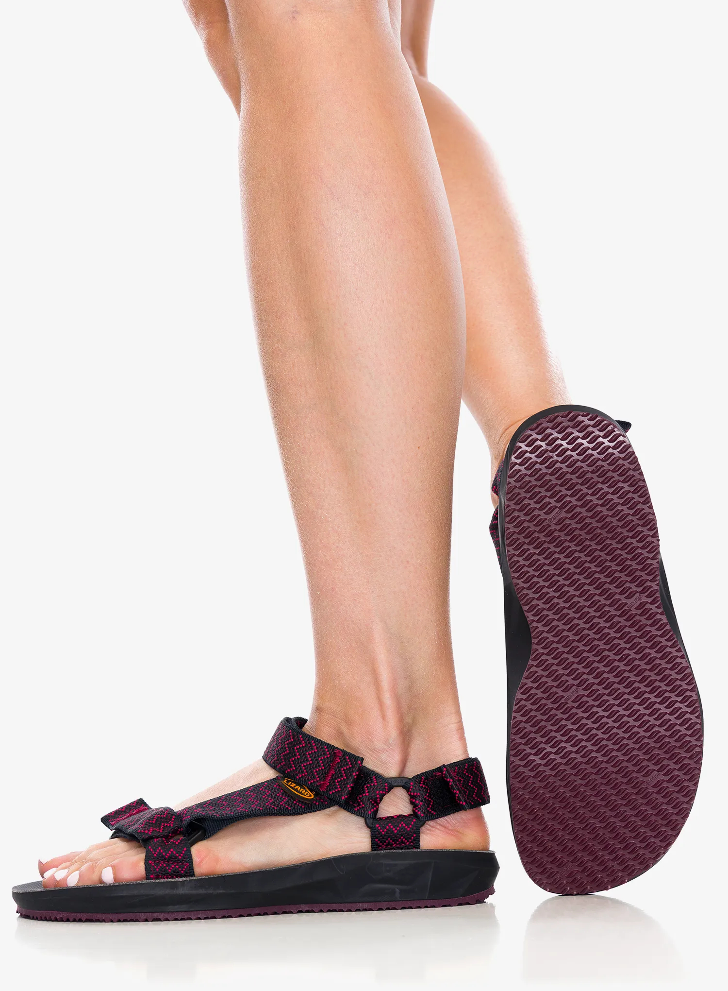 Ženski sandali Lizard Sandal Hike Heritage - zinfandel red/virtual pink