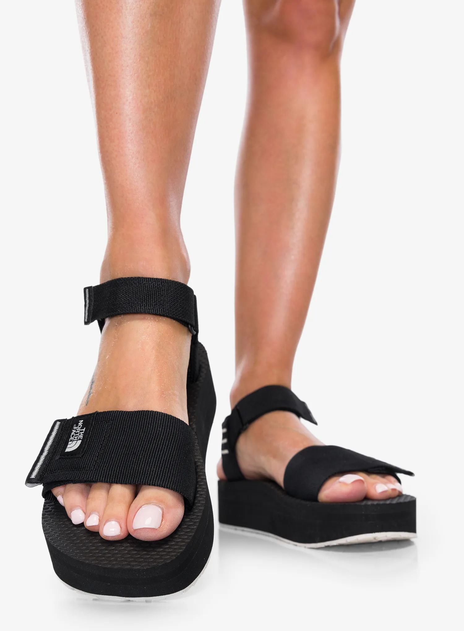Ženski sandali The North Face Skeena Platform - tnf black/white dune