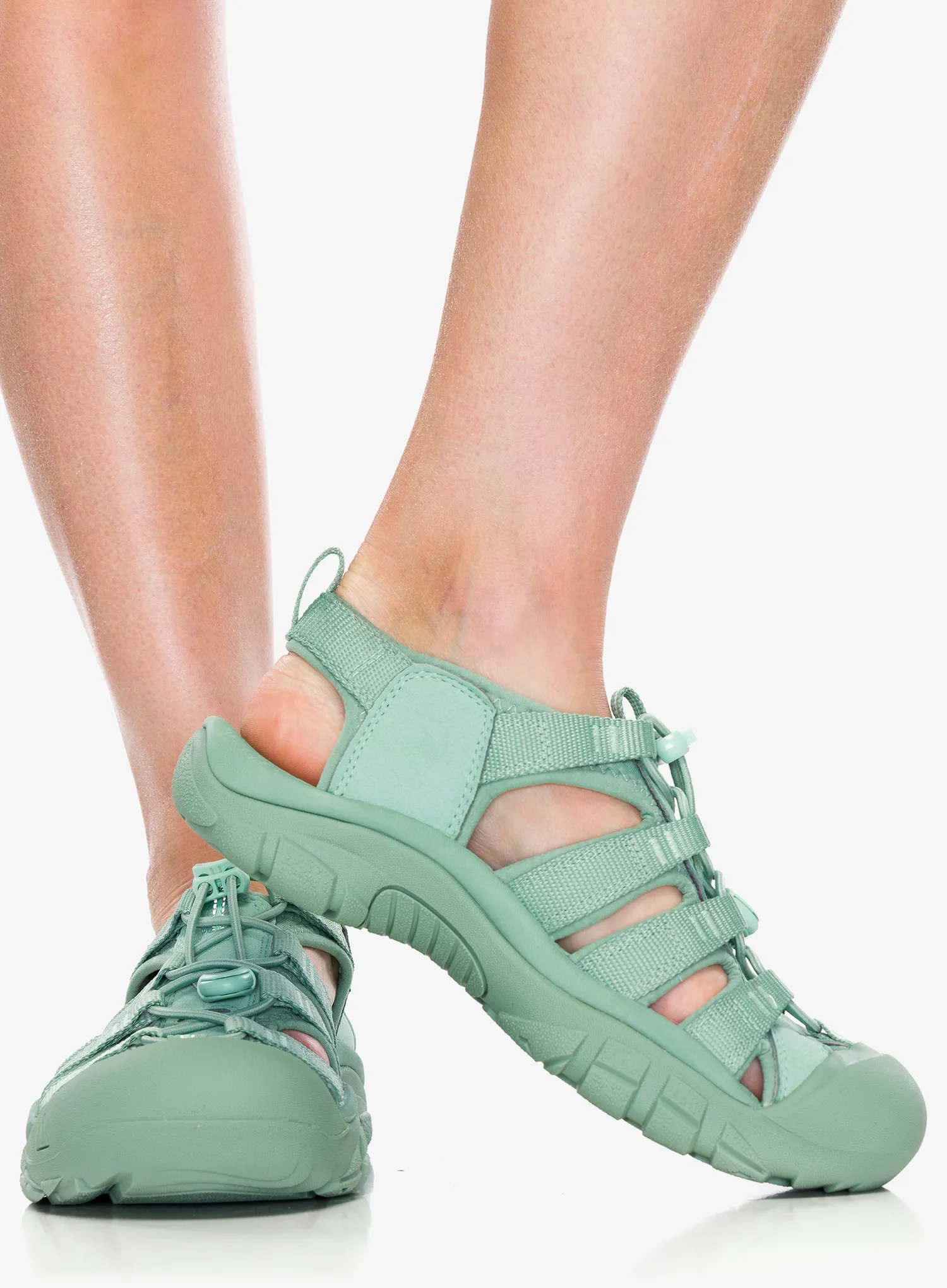 Ženski pohodniški sandali Keen Newport H2 - monochrome/granite green