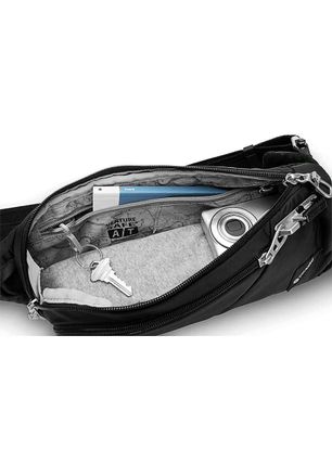 Torbica za okoli pasu Pacsafe Vibe 150 - jet black