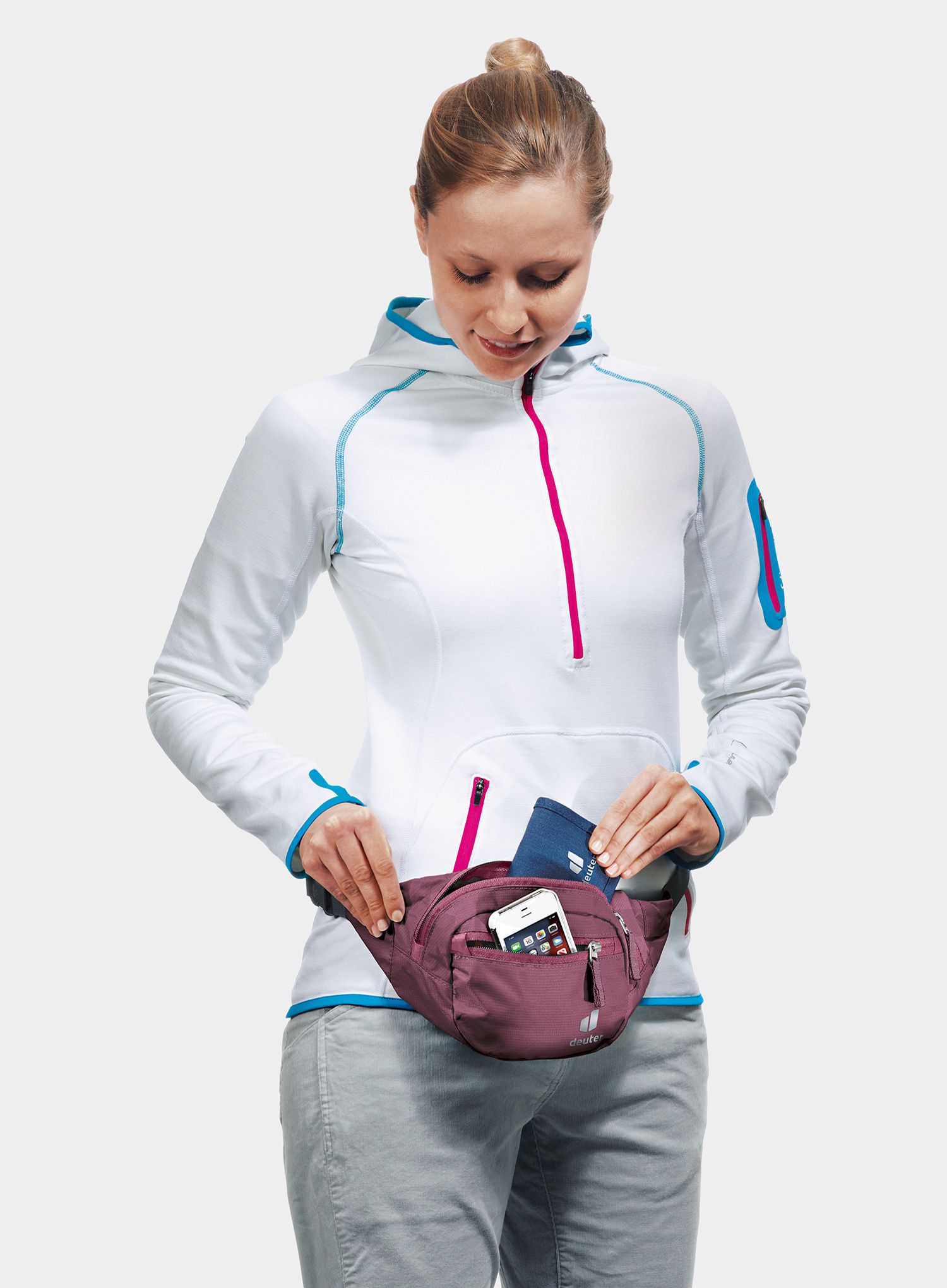 Torbica za okoli pasu Deuter Belt I - maron