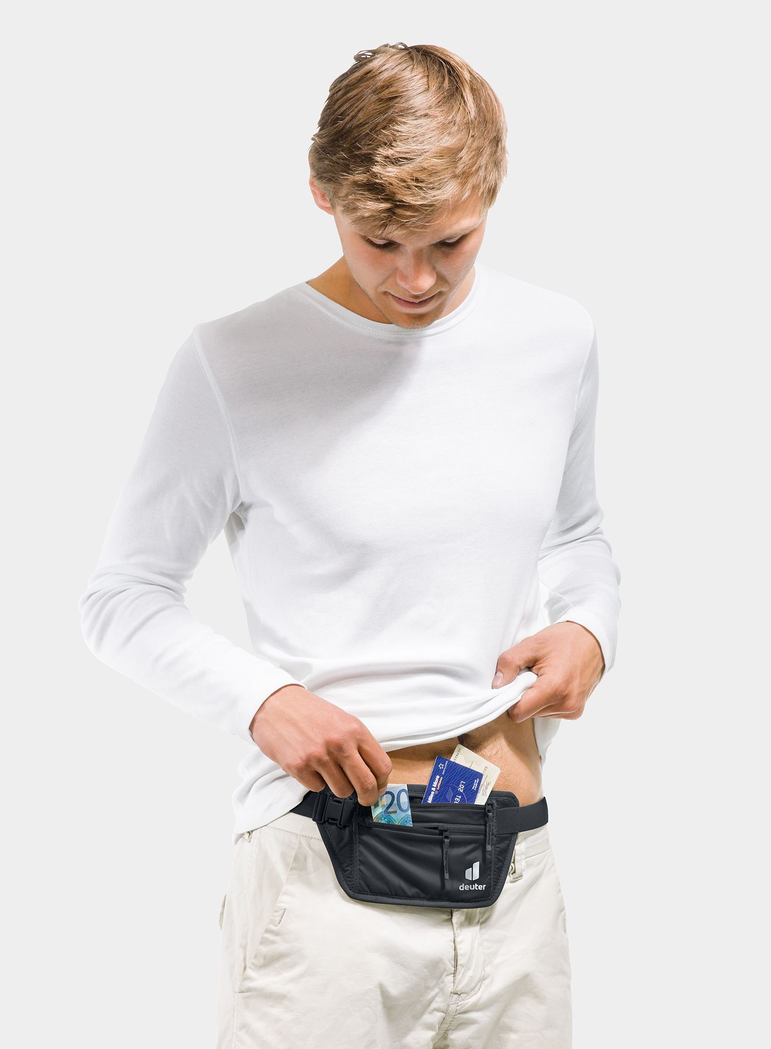 Torbica za okoli pasu Deuter Security Money Belt I - black
