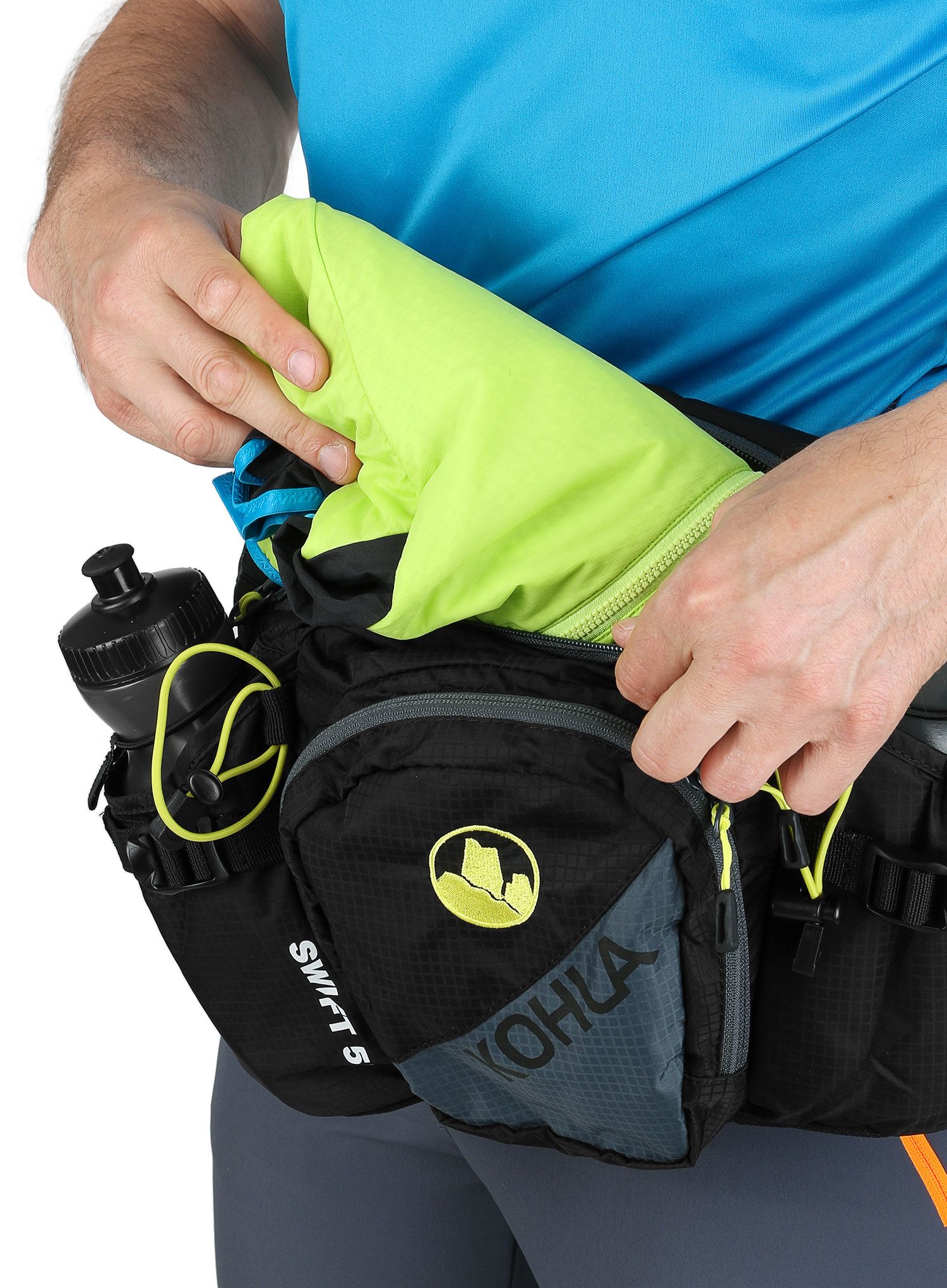 Tekaški pas Kohla Swift 5 Liter Hipbag - caviar/bachelor button