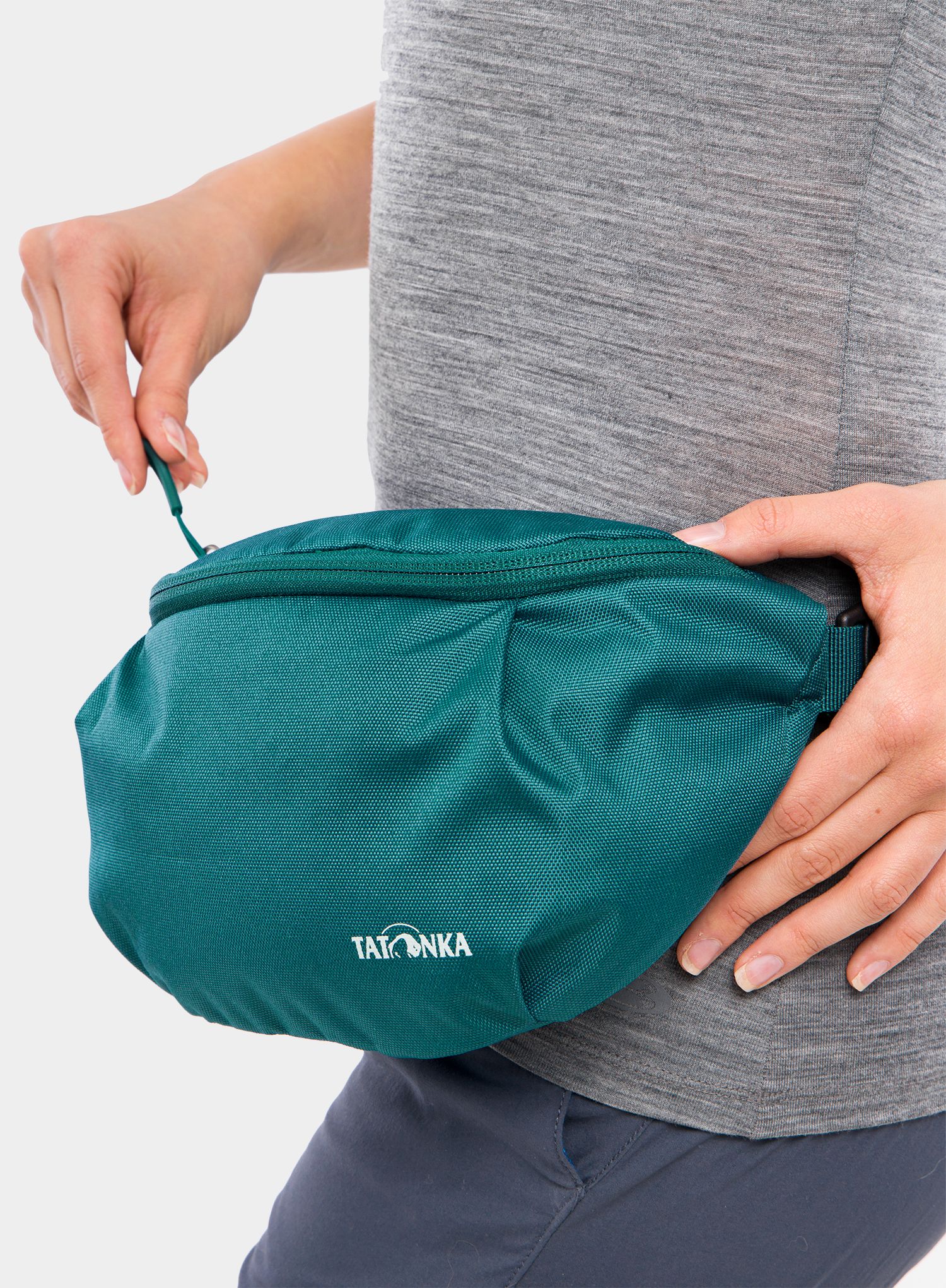Torbica za čez ramo Tatonka Hip Belt Pouch - teal green