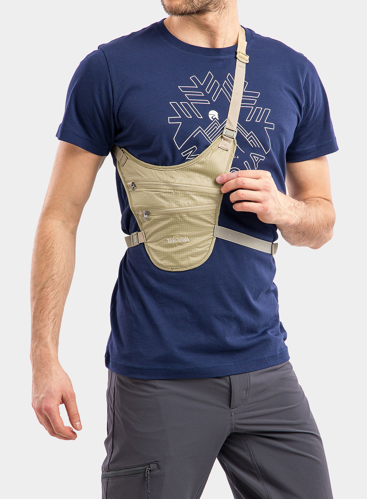 Torbica za čez ramo Tatonka Skin Chest Holster - natural