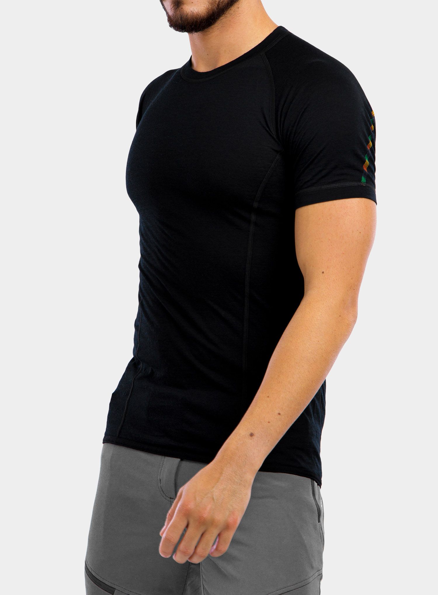 Termo majica Sensor Merino Air Tee S/S - black