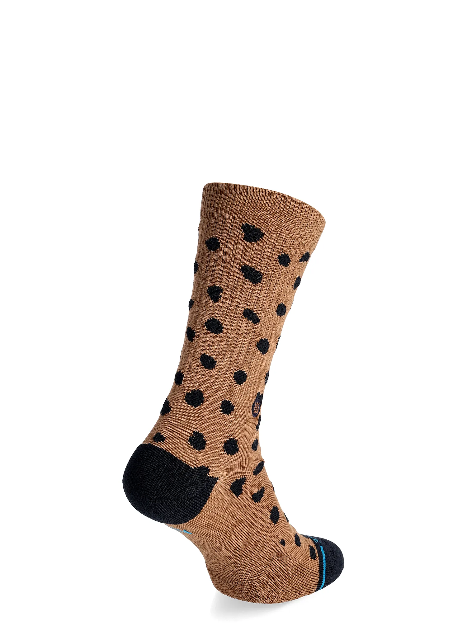 Ženske nogavice Stance Leopard Crew - brown