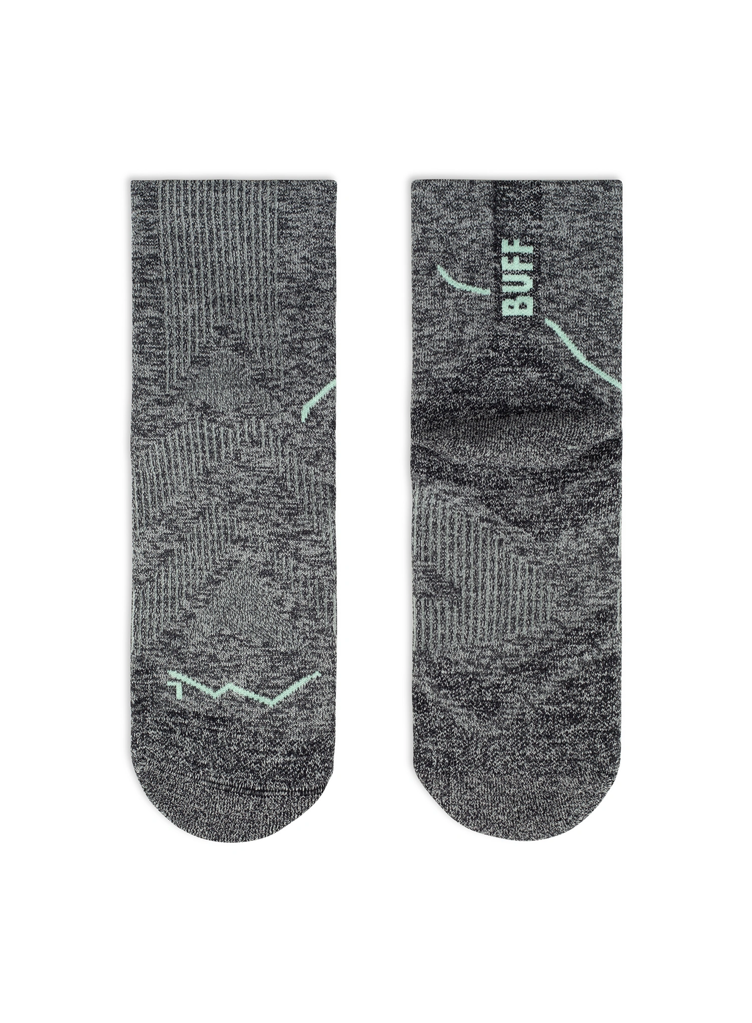 Tekaške nogavice Buff Dryflx Quarter Sock DQ - light grey