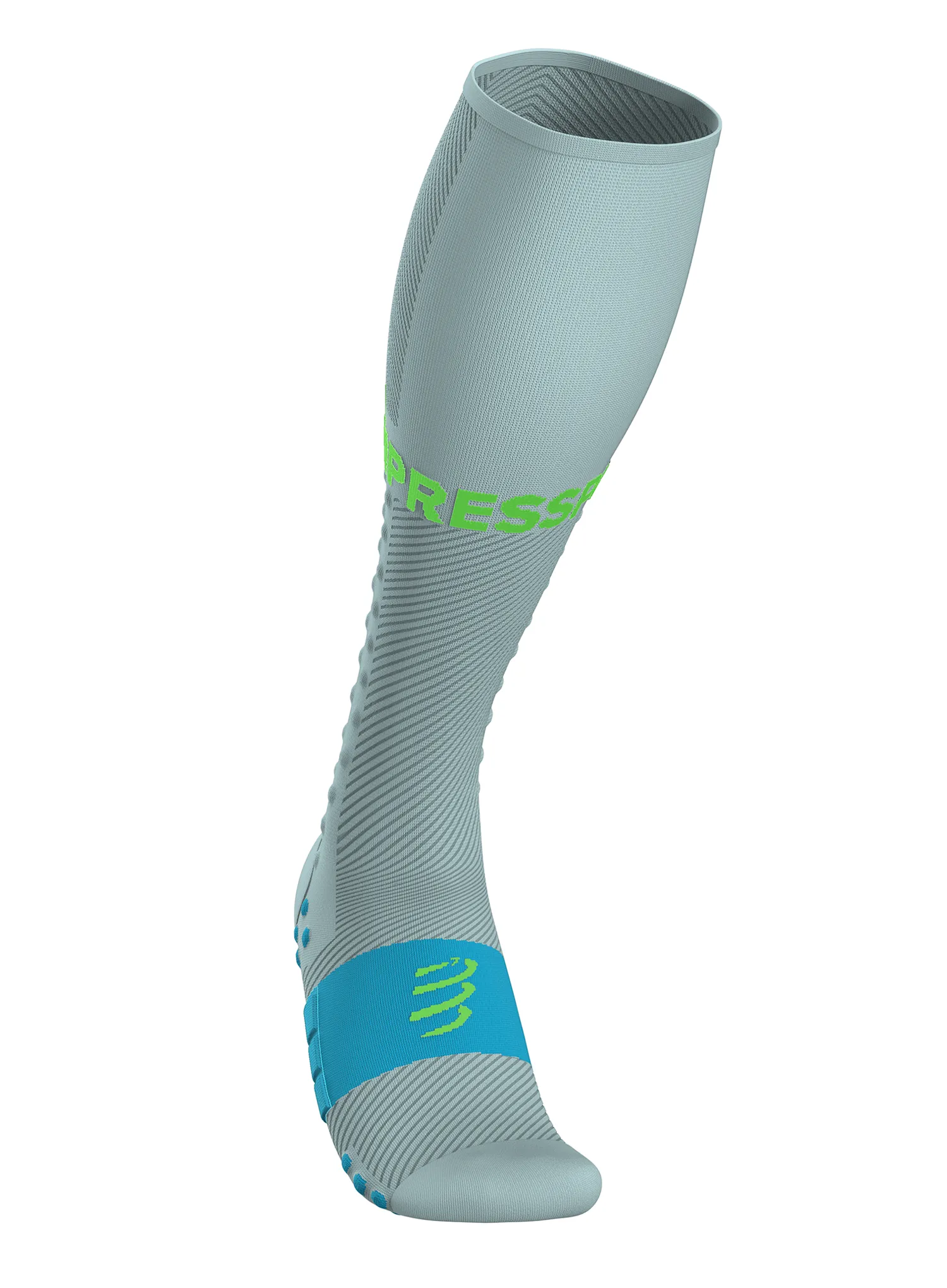 Tekaške nogavice Compressport Compression Full Socks Run - ether/norse blue