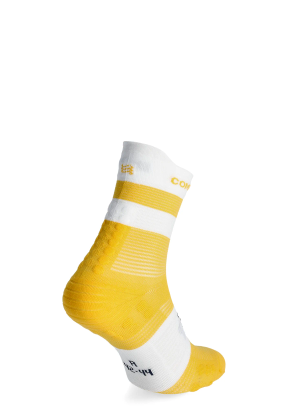 Tekaške nogavice Compressport Pro Racing Socks v4.0 Run High - lemon/white