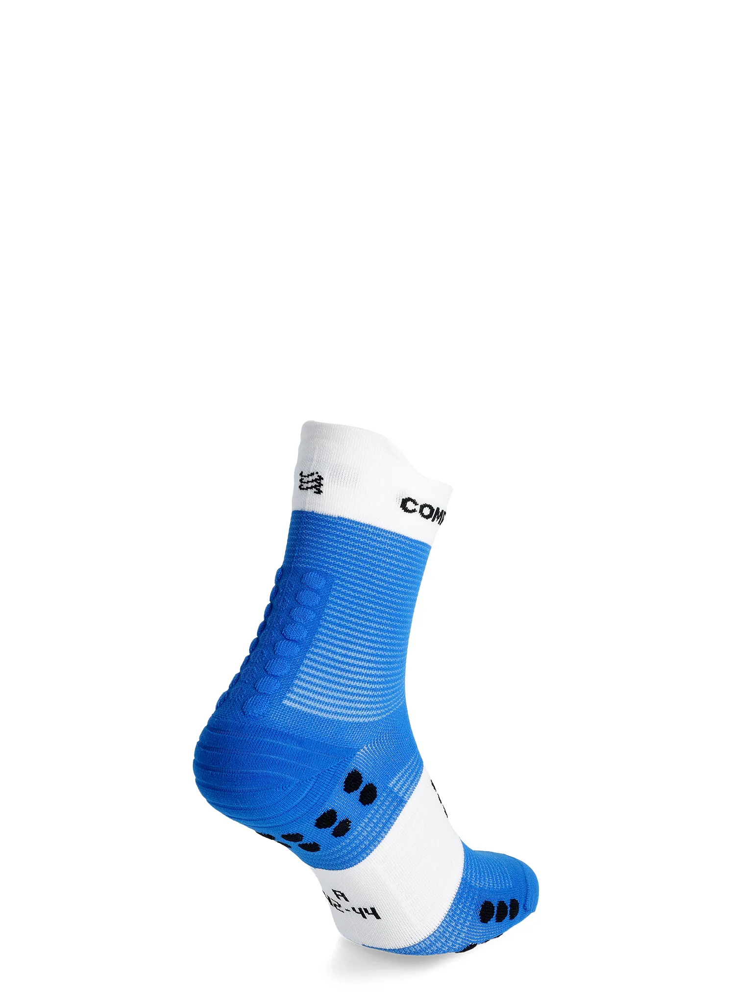 Tekaške nogavice Compressport Pro Racing Socks v4.0 Run High - princess blue/white
