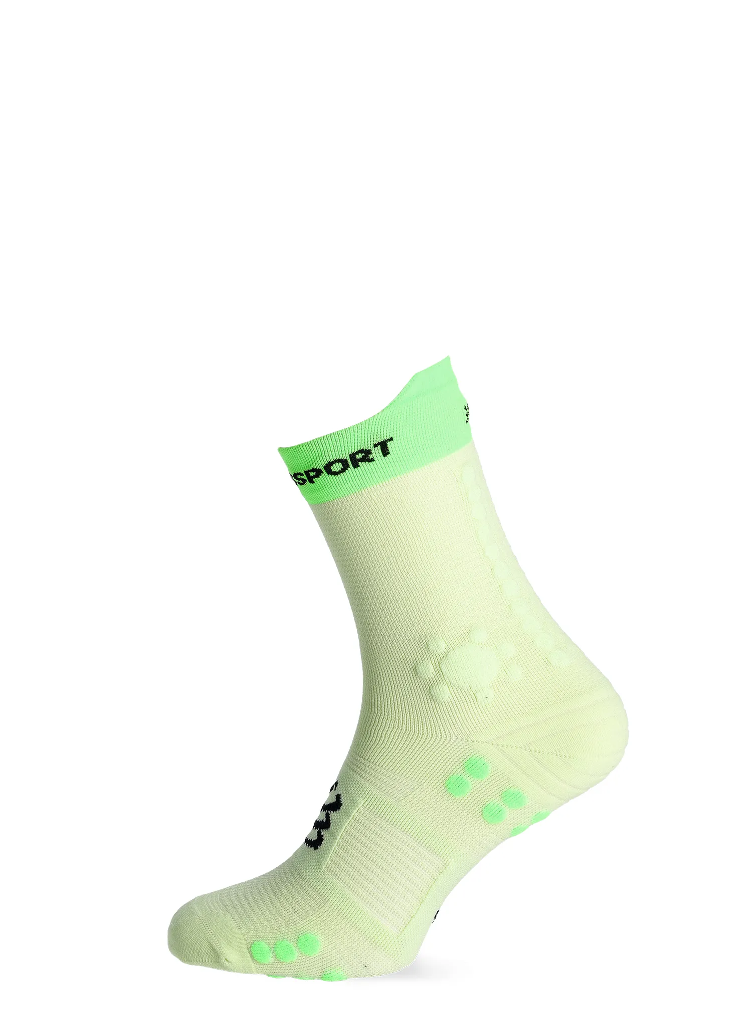 Tekaške nogavice Compressport Pro Racing Socks v4.0 Trail - lime/neon green