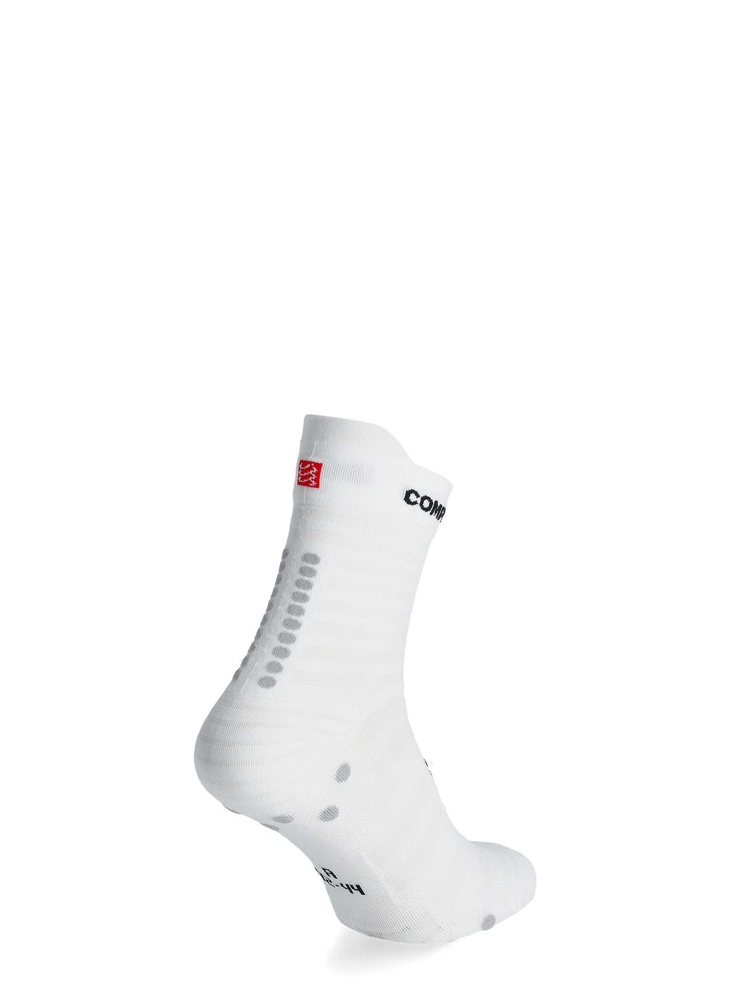 Tekaške nogavice Compressport Pro Racing v4.0 UL Run High - white/alloy