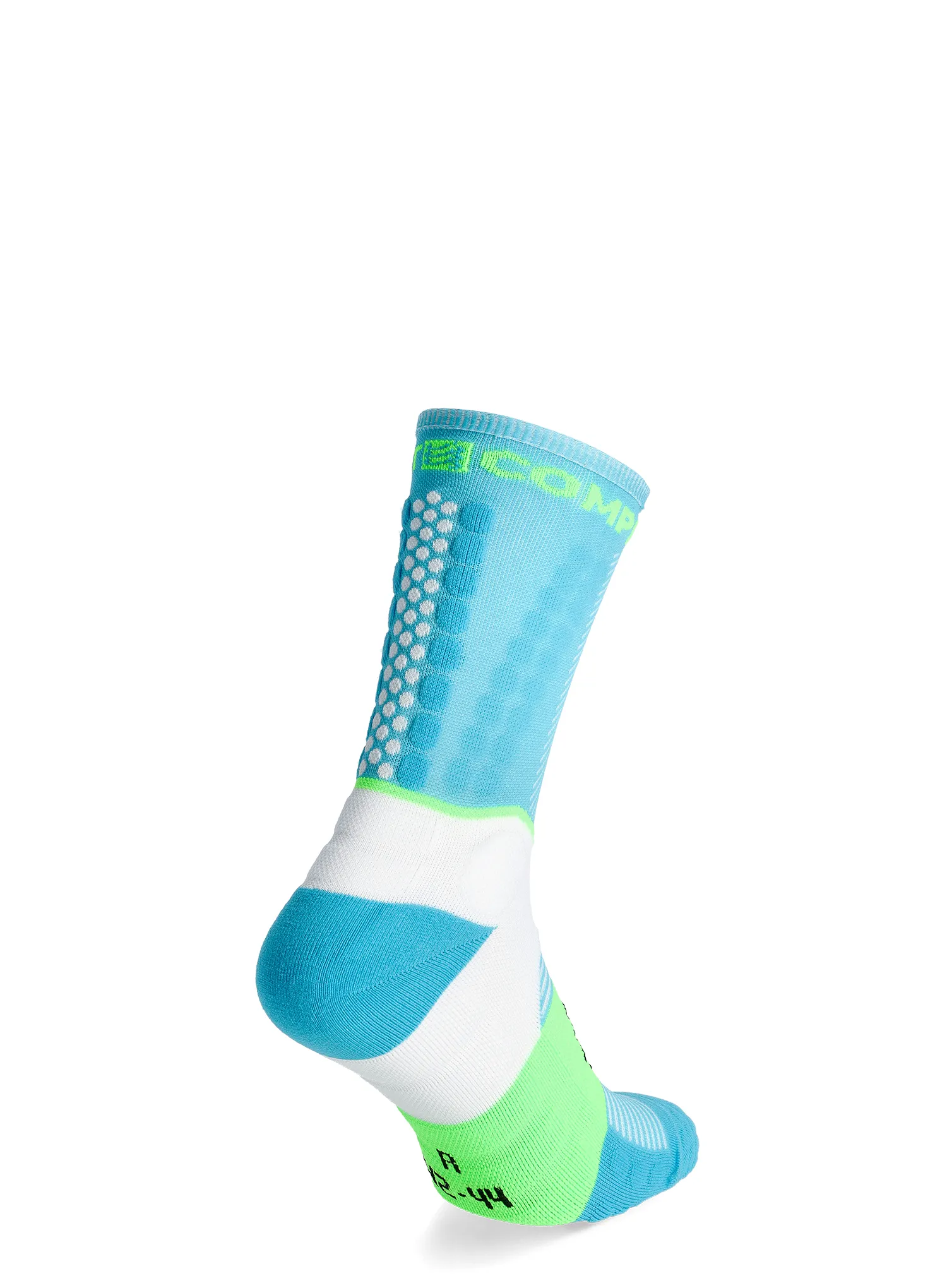 Tekaške nogavice Compressport Ultra Trail Socks v2.0 - norse blue/neon green