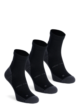 Tekaške nogavice Odlo Performance Run Quarter Socks - black