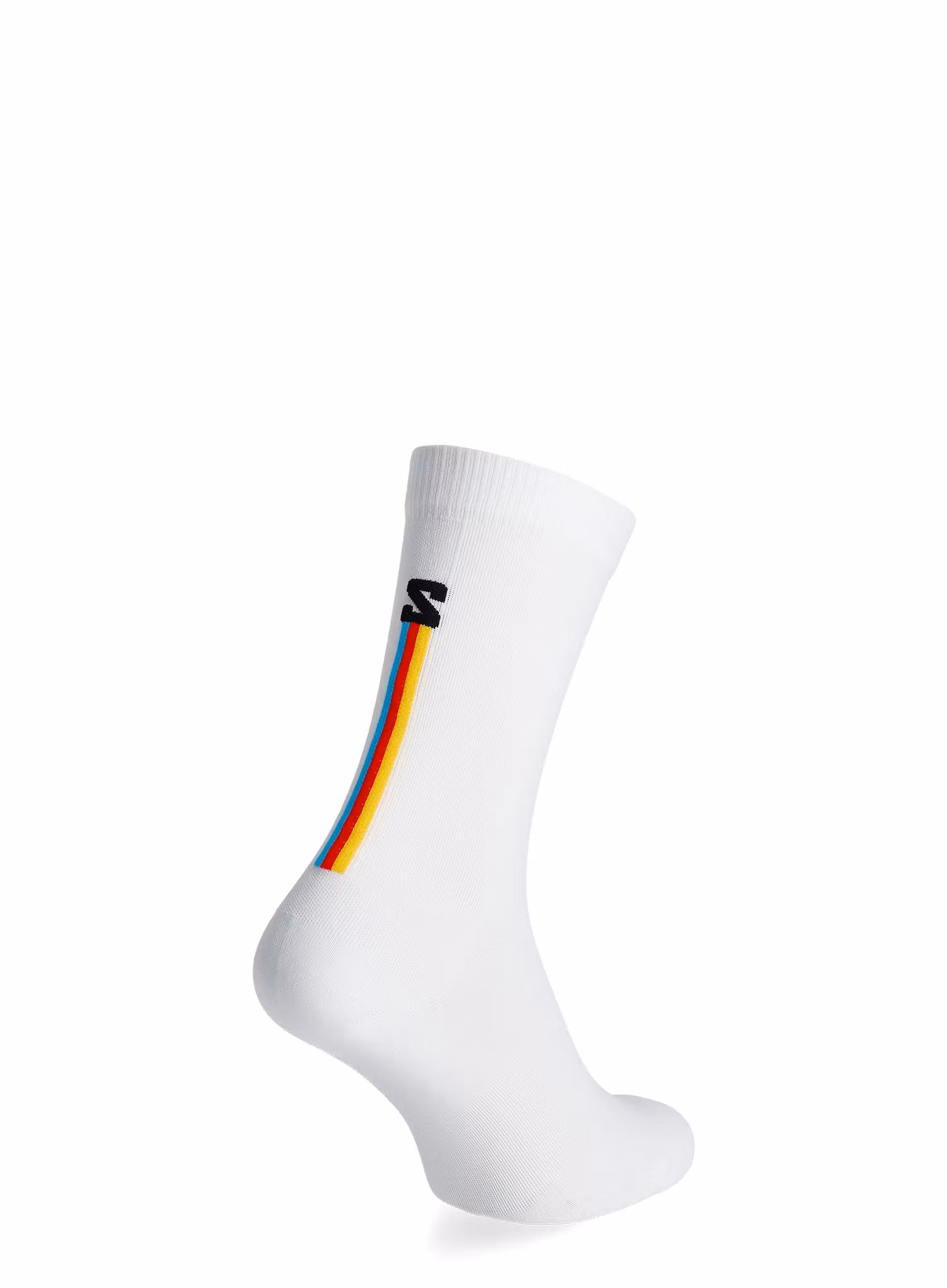 Tekaške nogavice Salomon Pulse Race Flag Crew - white